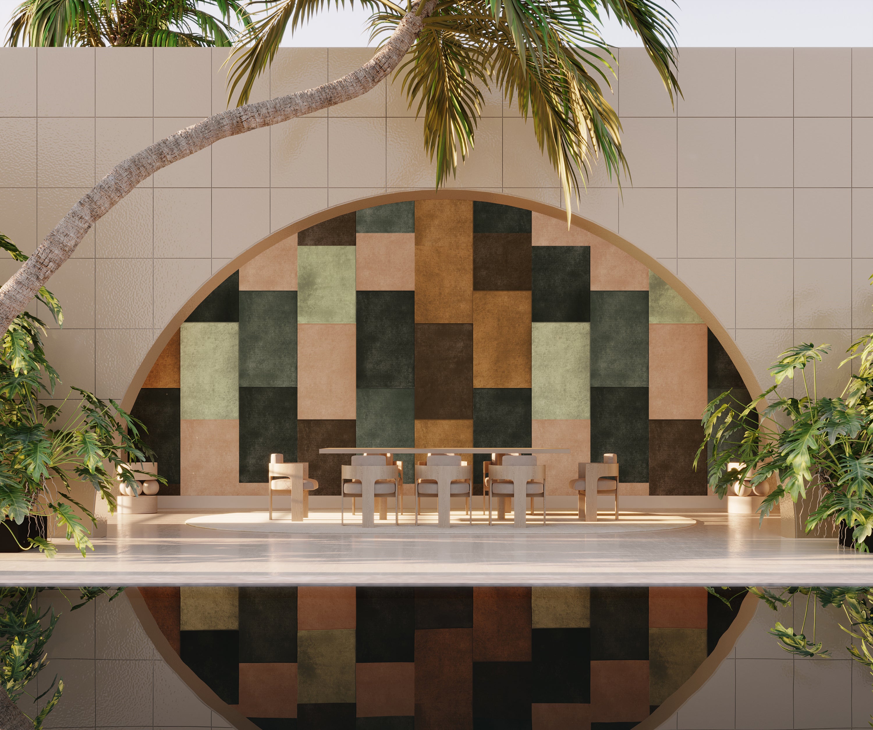 Rectangled© Mural Wallpaper in Autumn