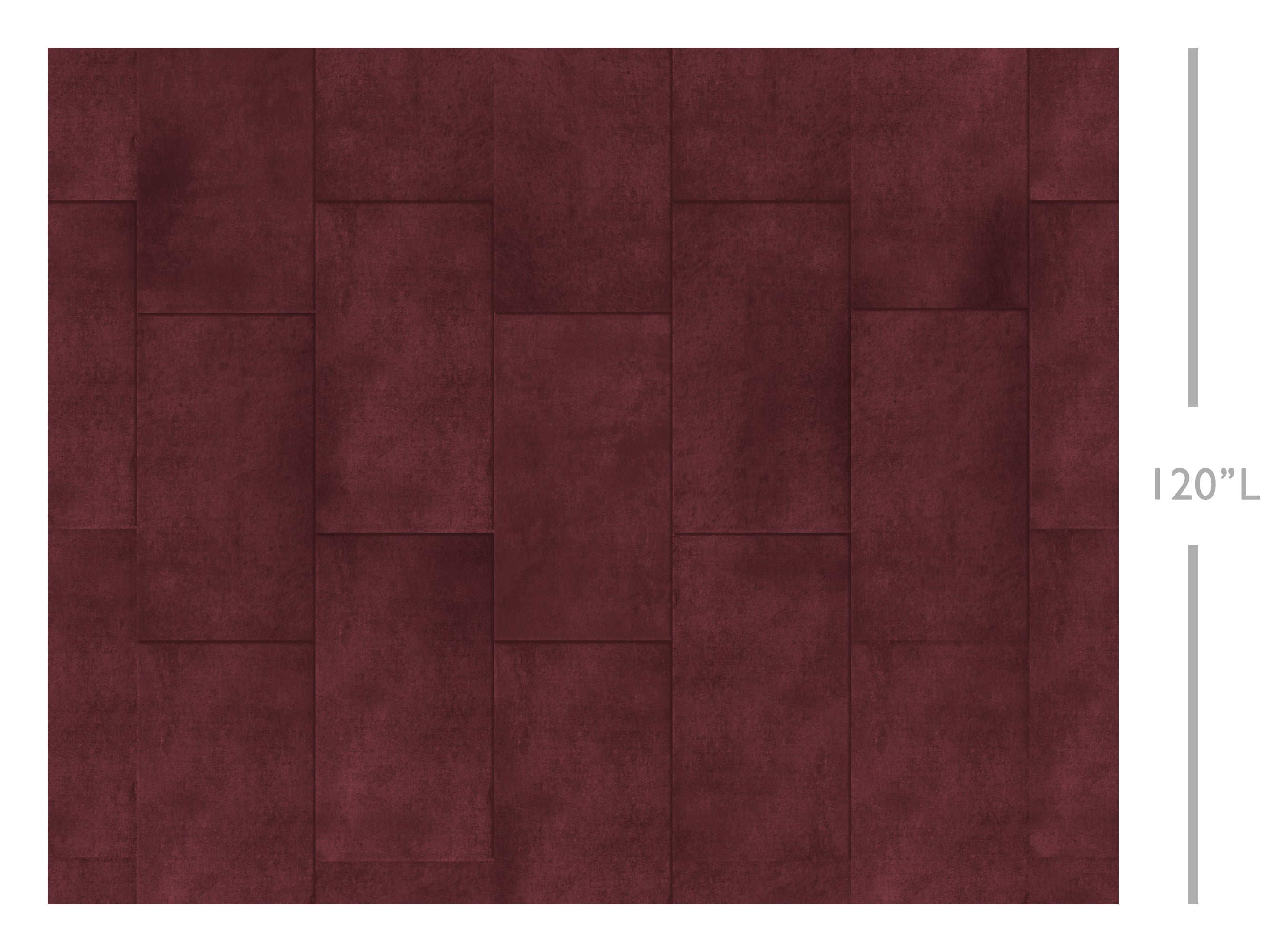 Rectangled© Mural Wallpaper in Beet