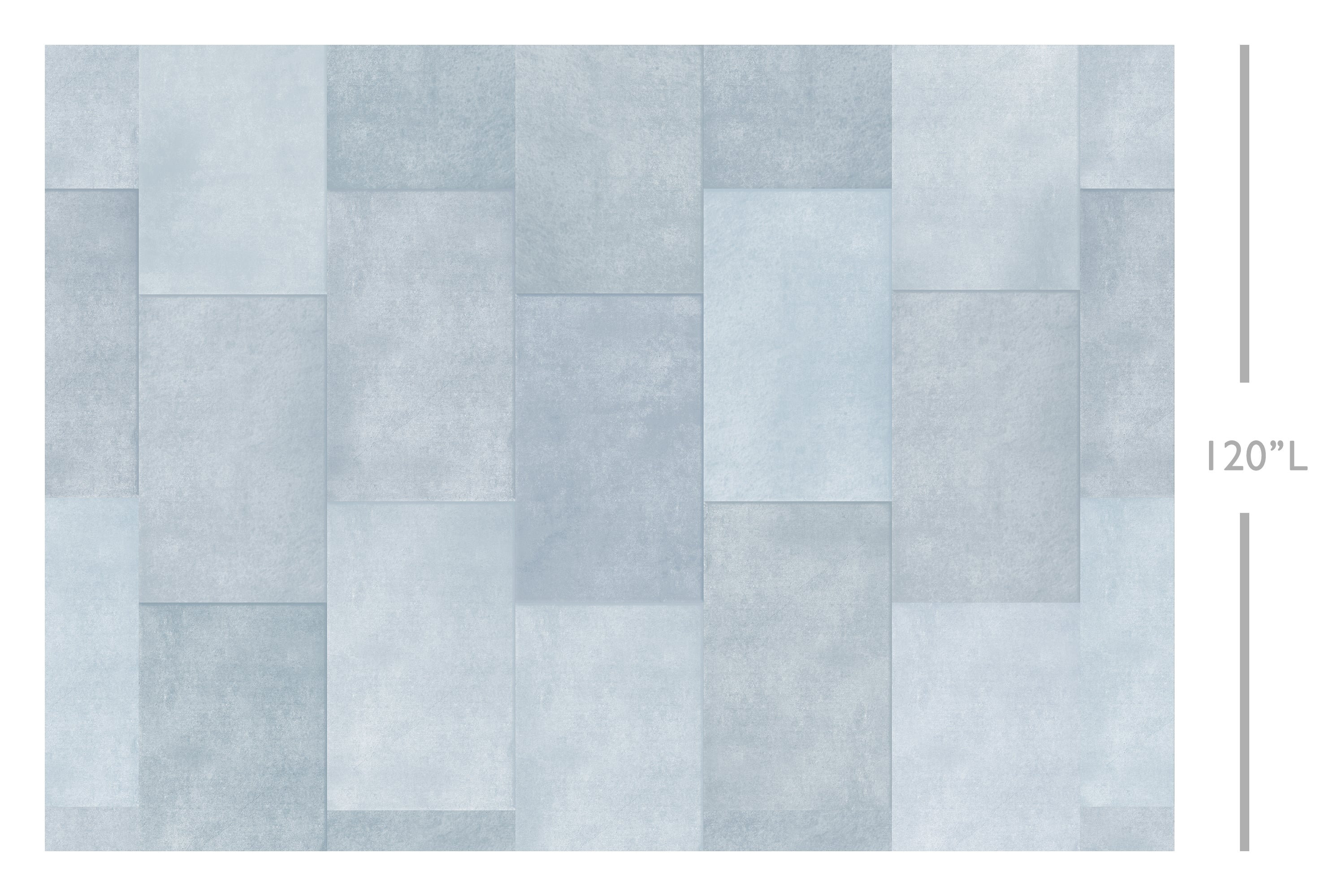 Rectangled© Mural Wallpaper in Blue