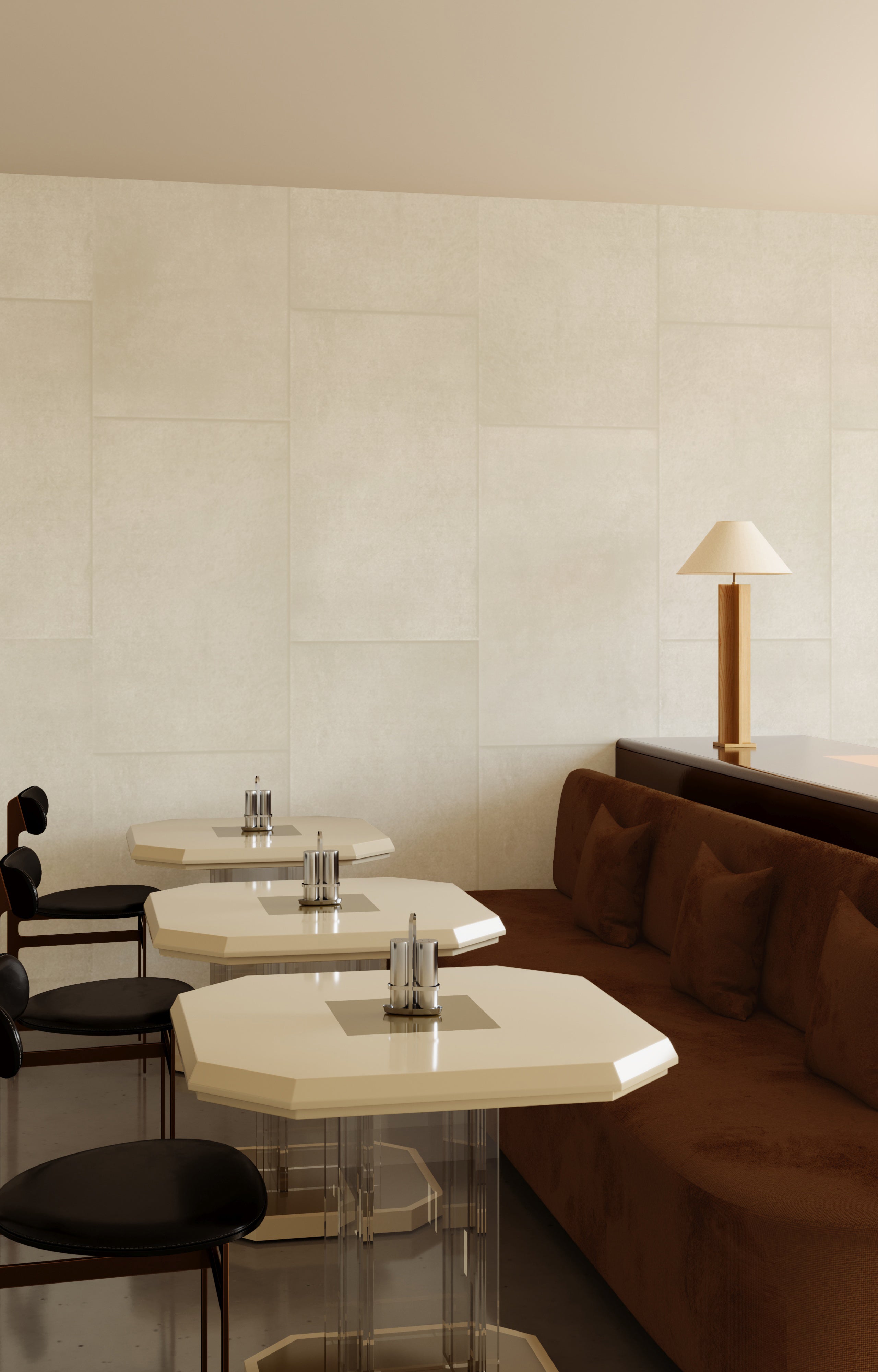 Rectangled© Mural Wallpaper in Bone