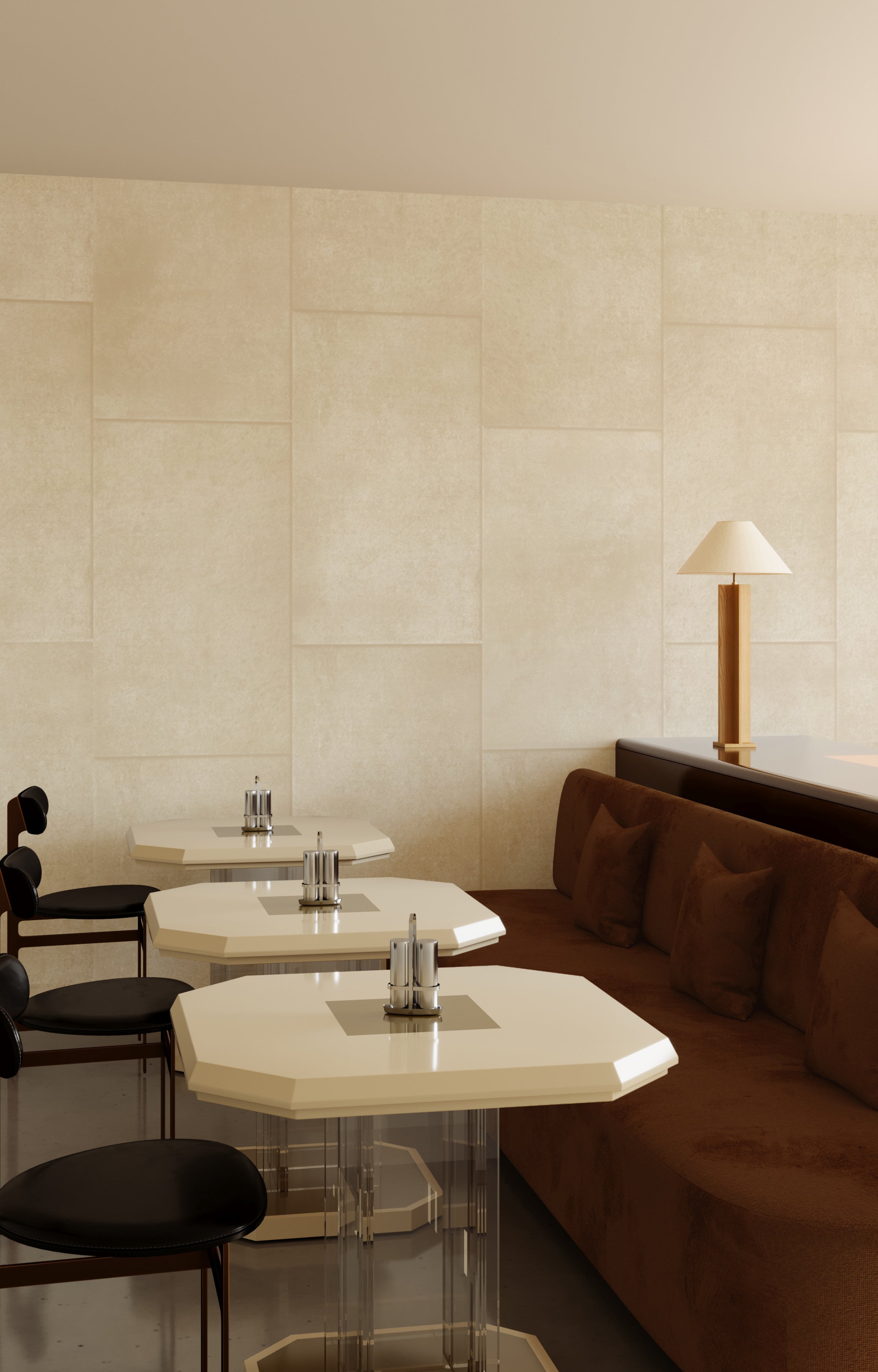 Rectangled© Mural Wallpaper in Butter