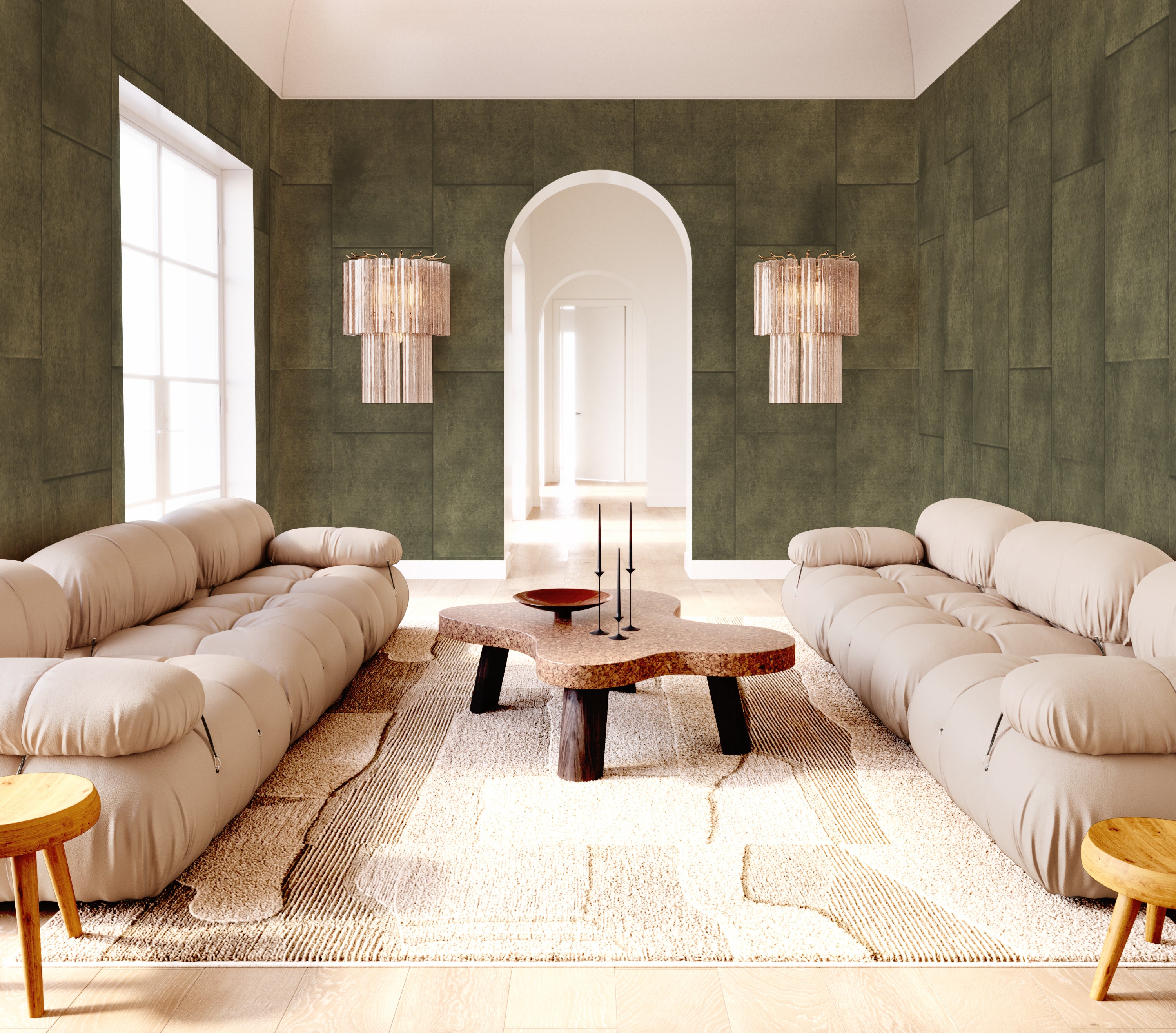 Rectangled© Mural Wallpaper in Camo