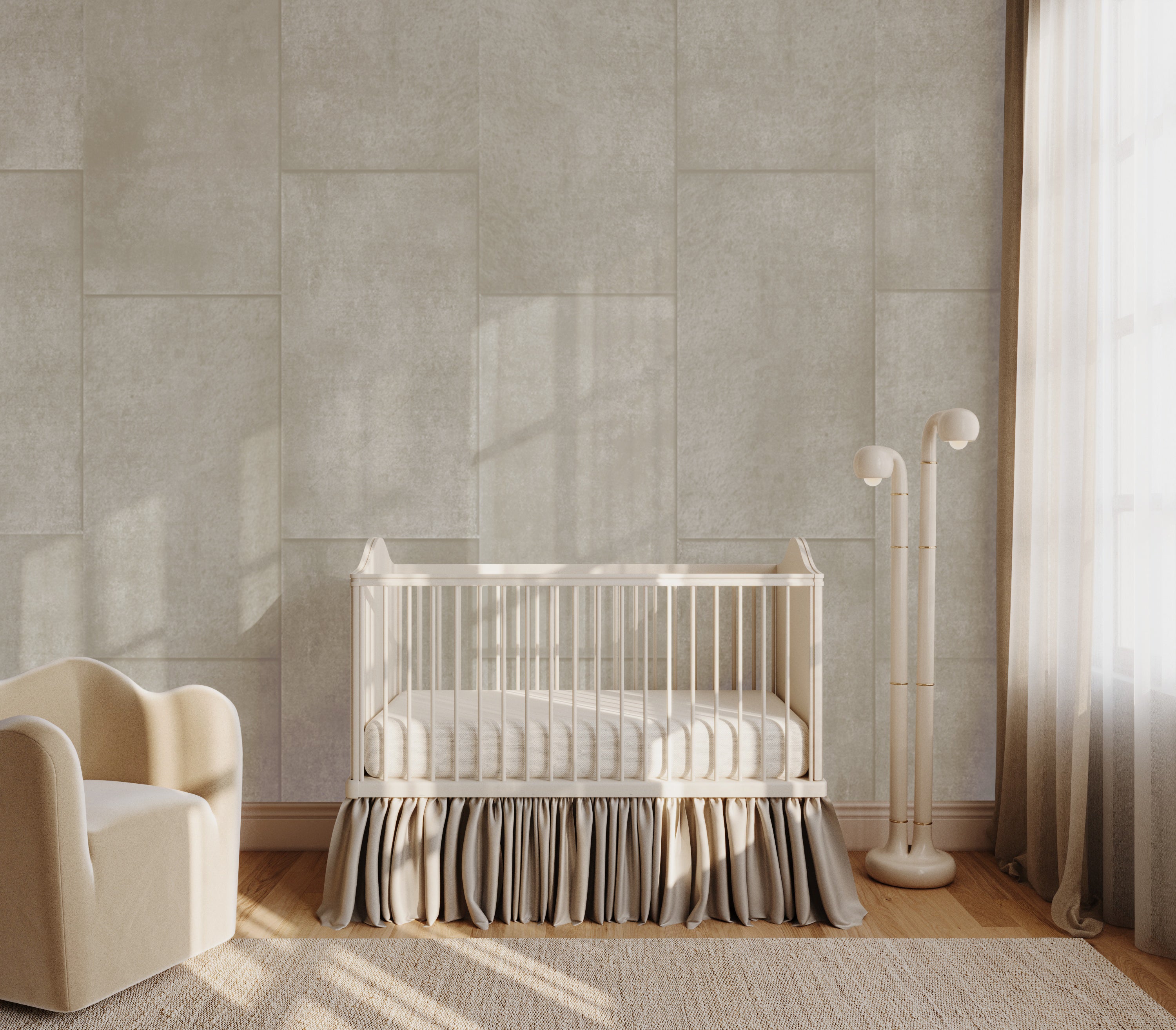 Rectangled© Mural Wallpaper in Cobble