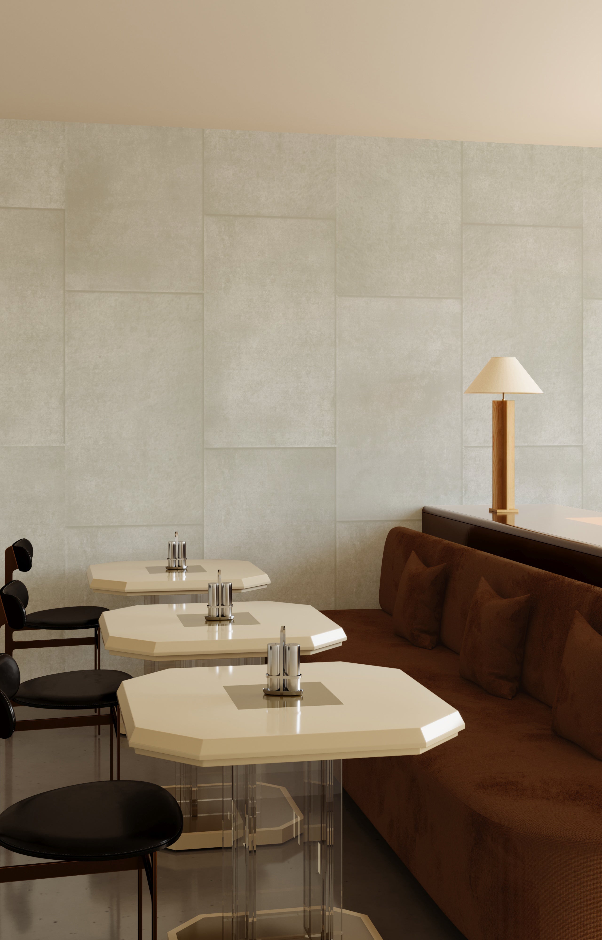 Rectangled© Mural Wallpaper in Cobble