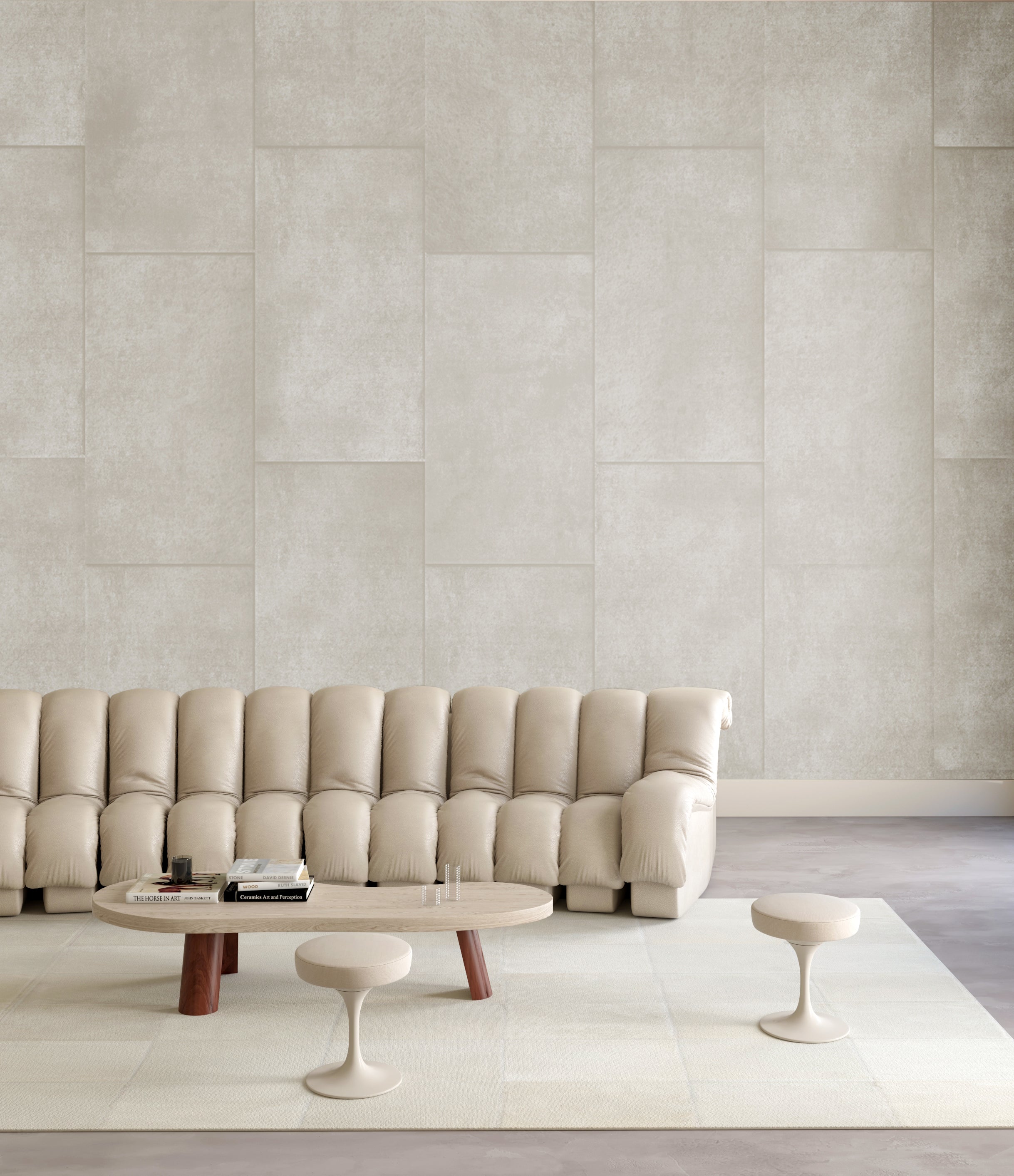 Rectangled© Mural Wallpaper in Cobble