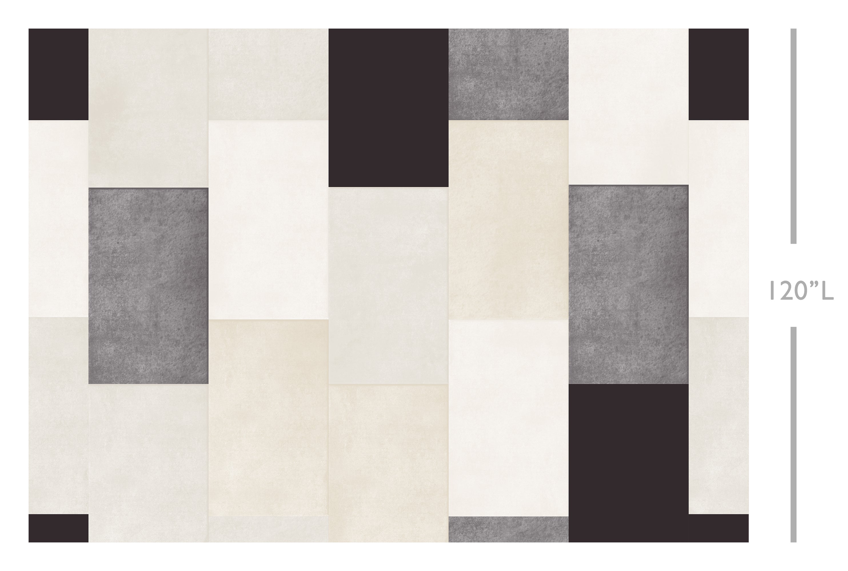 Rectangled© Mural Wallpaper in Ebony