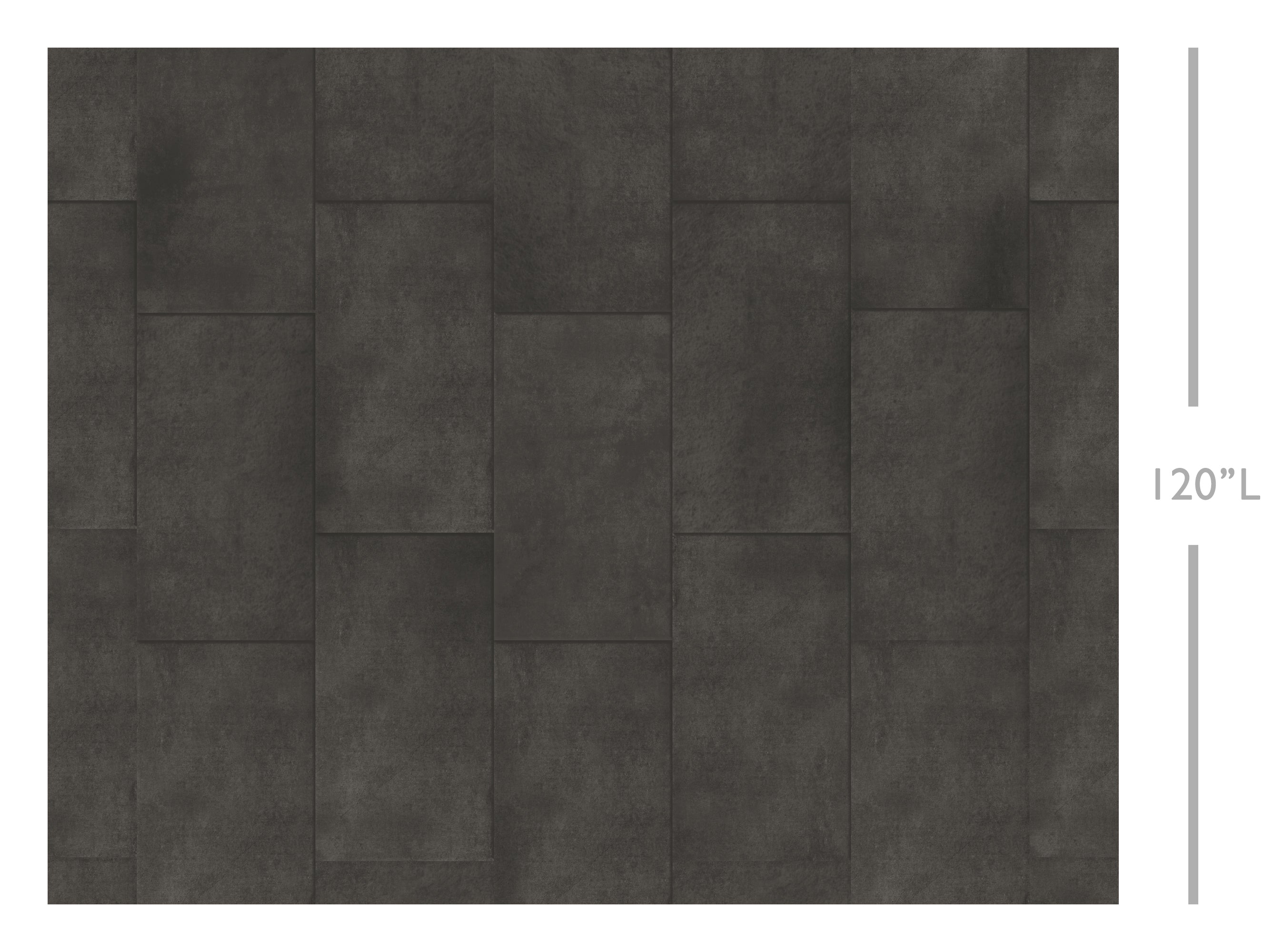 Rectangled© Mural Wallpaper in Graphite