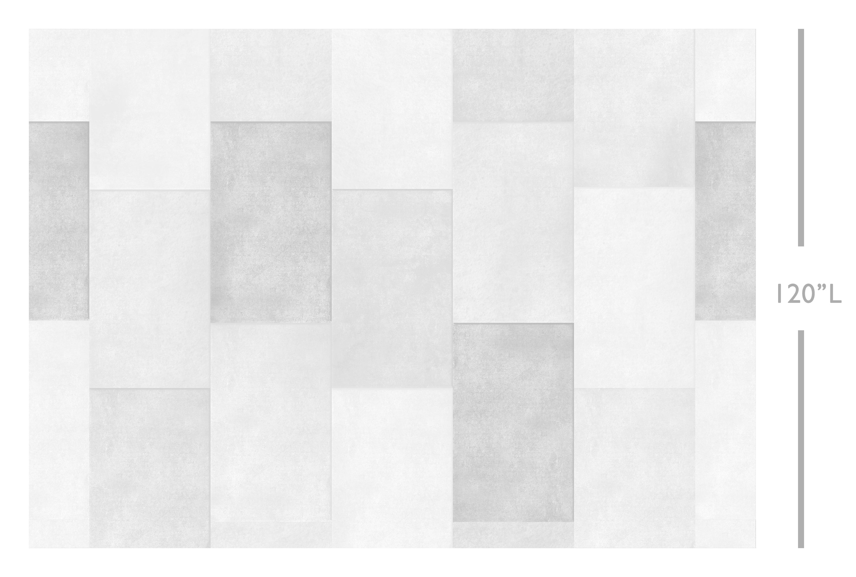 Rectangled© Mural Wallpaper in Grey