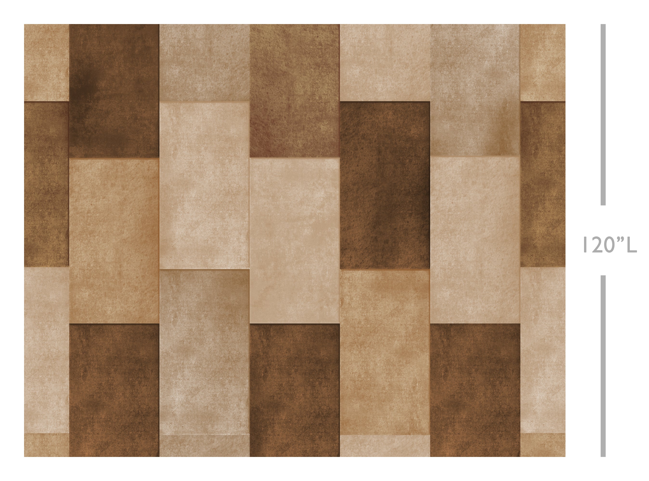 Rectangled© Mural Wallpaper in Teddy