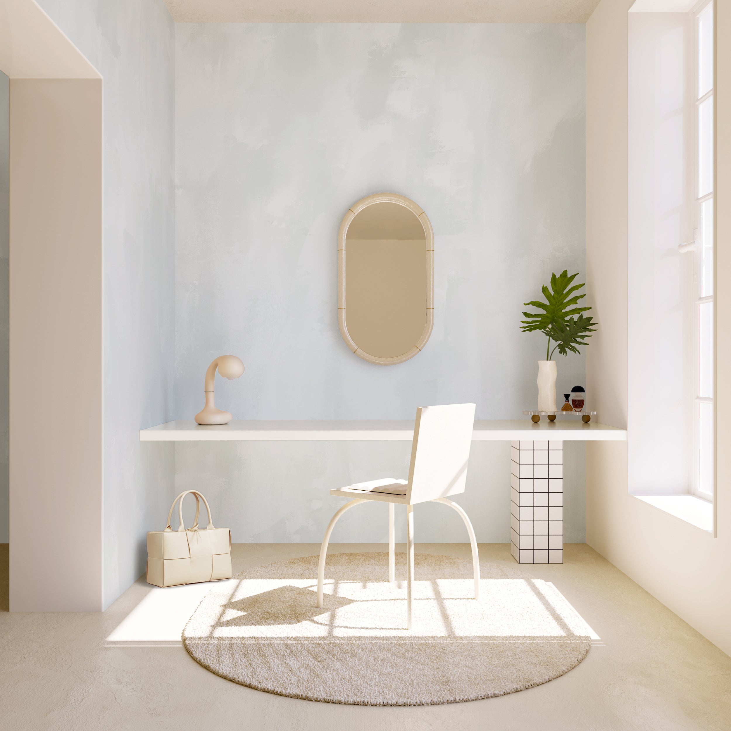 Rock Steady© Mural Wallpaper in Glacier