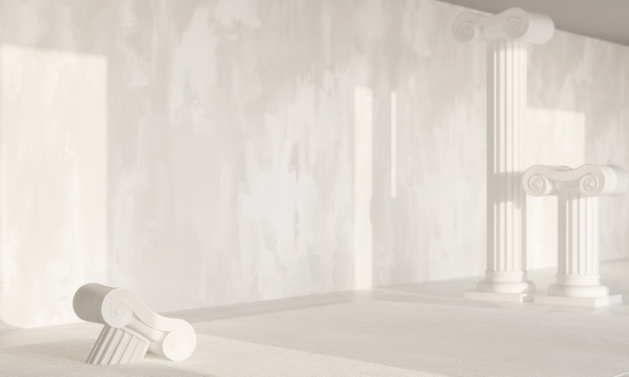 Rock Steady© Mural Wallpaper in Oyster