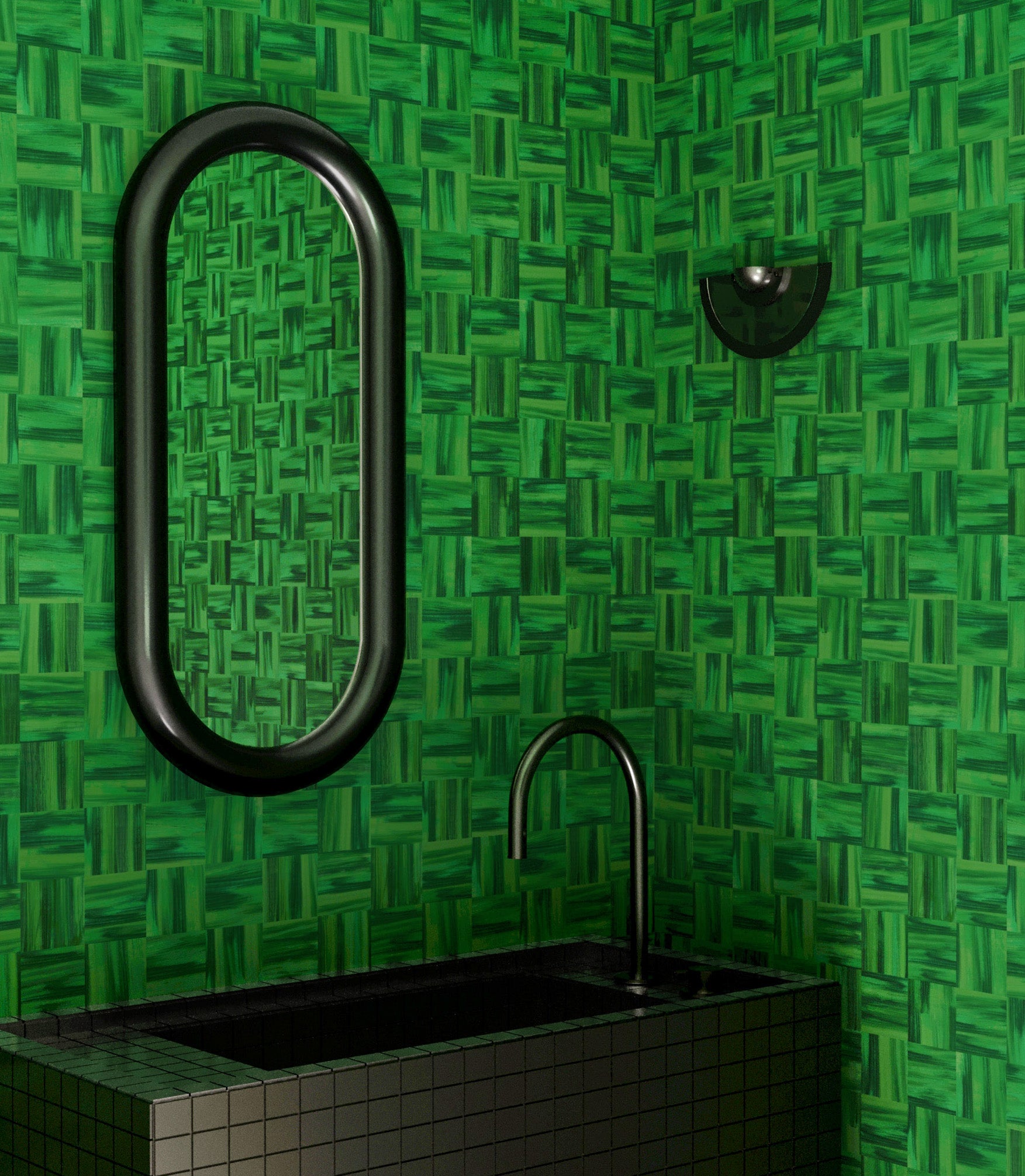 Saachi© Wallpaper in Crocodile