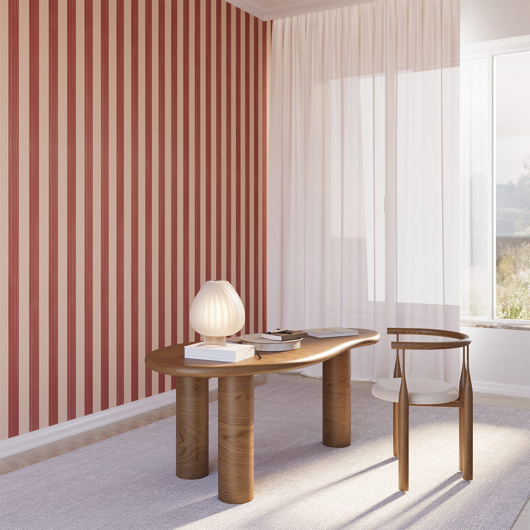 Santorini© Mural Wallpaper in Adobe