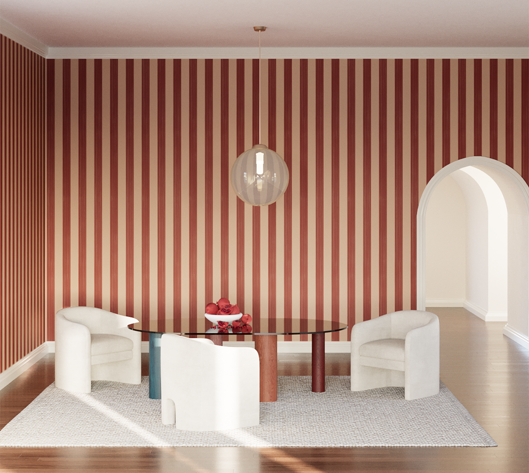 Santorini© Mural Wallpaper in Adobe