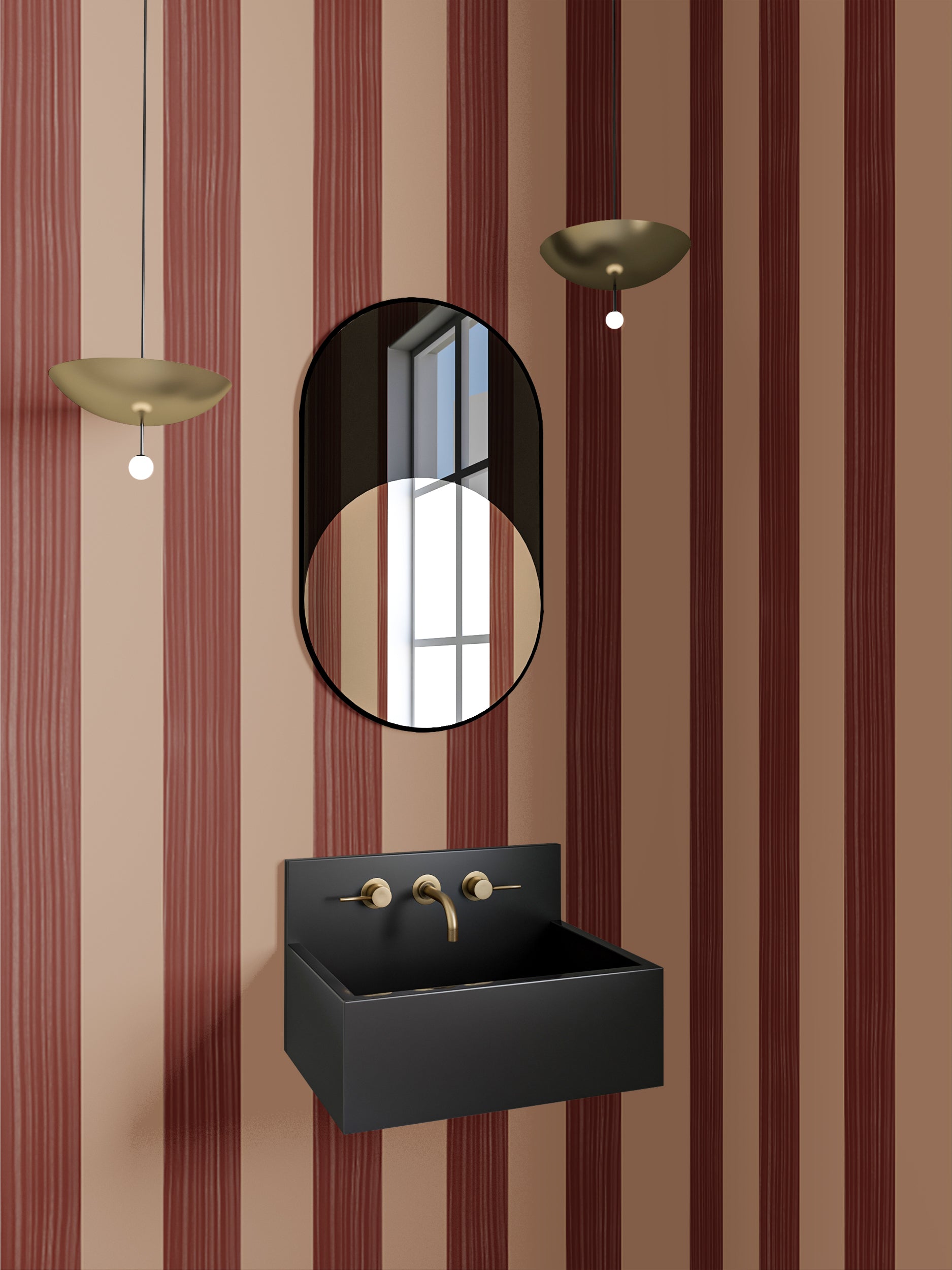 Santorini© Mural Wallpaper in Adobe