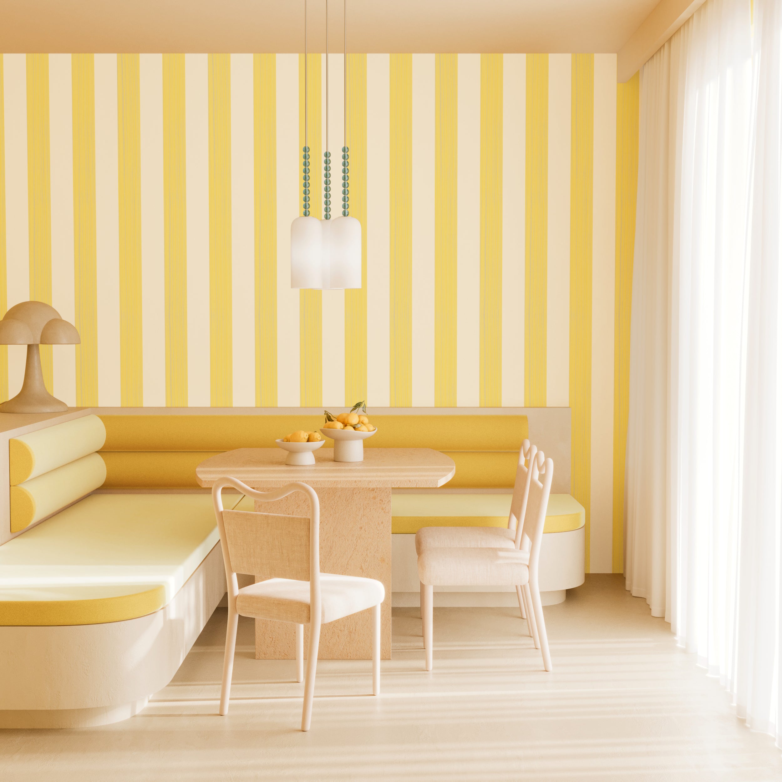 Santorini© Mural Wallpaper in Canary