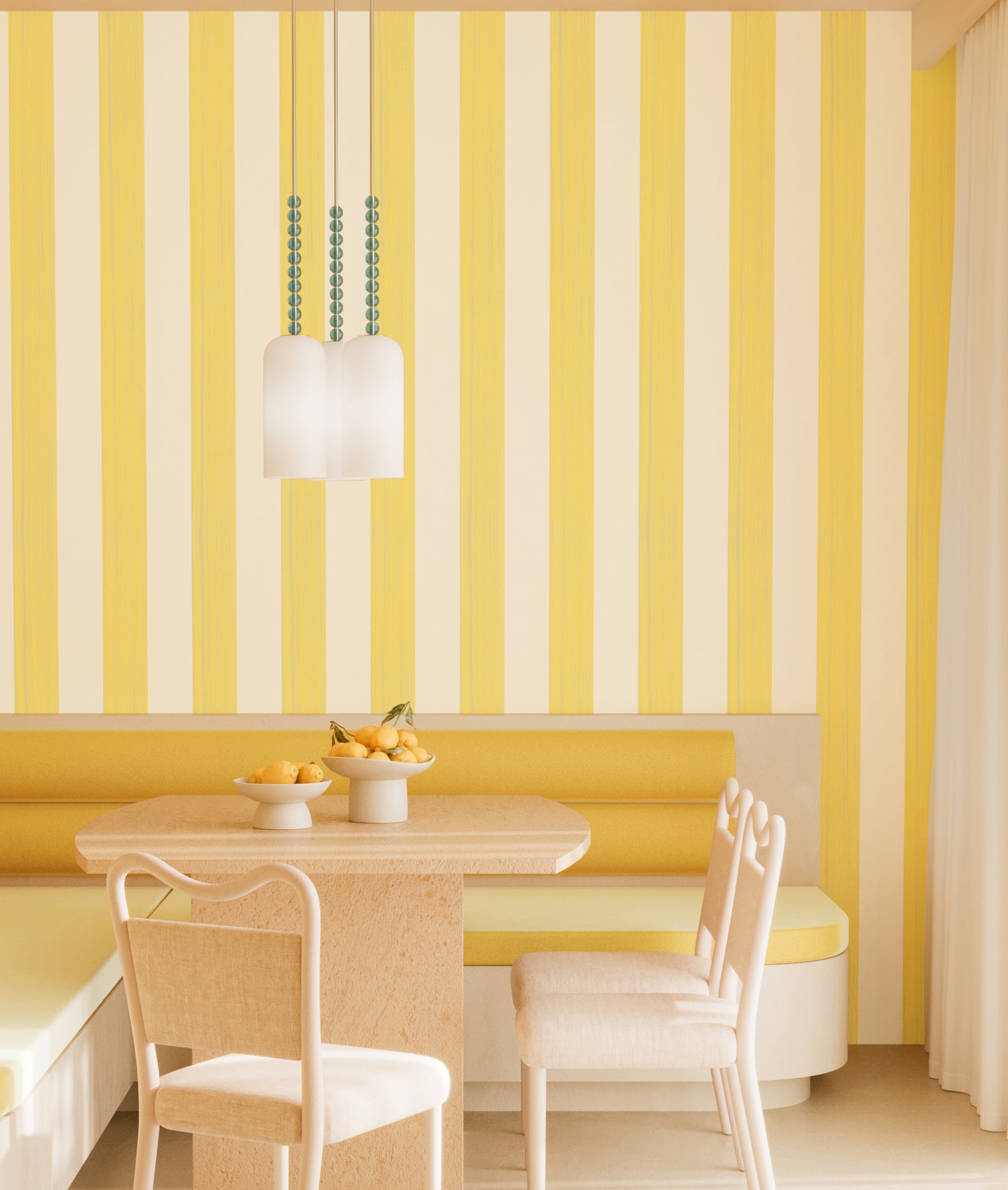 Santorini© Mural Wallpaper in Canary