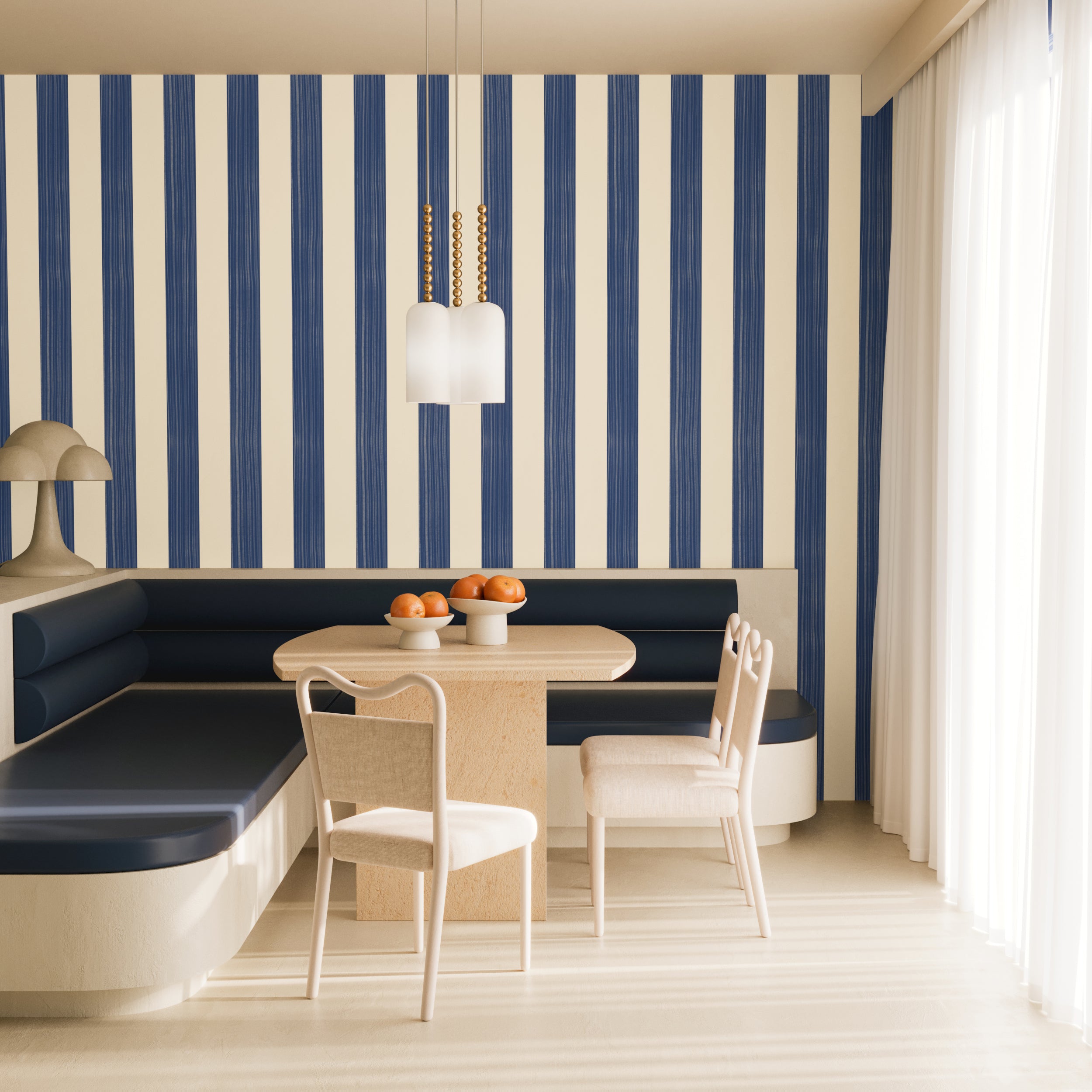 Santorini© Mural Wallpaper in Nautical