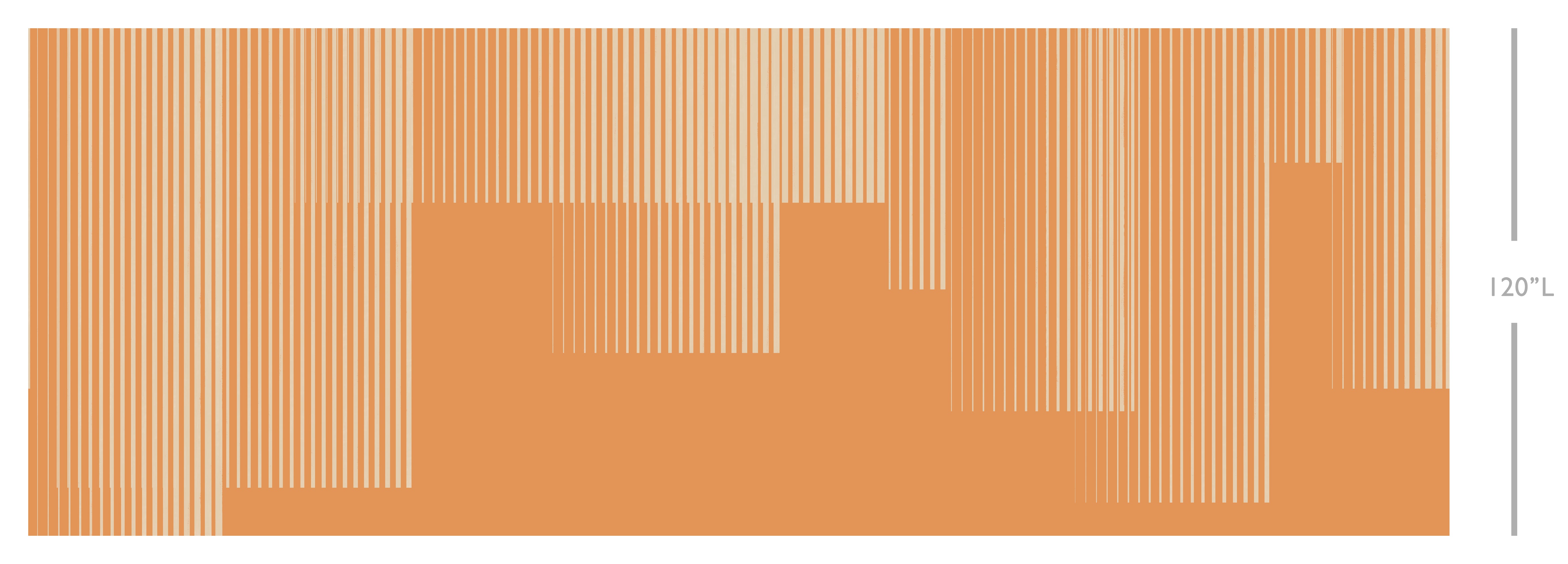 Seismic© Mural Wallpaper in Aperol