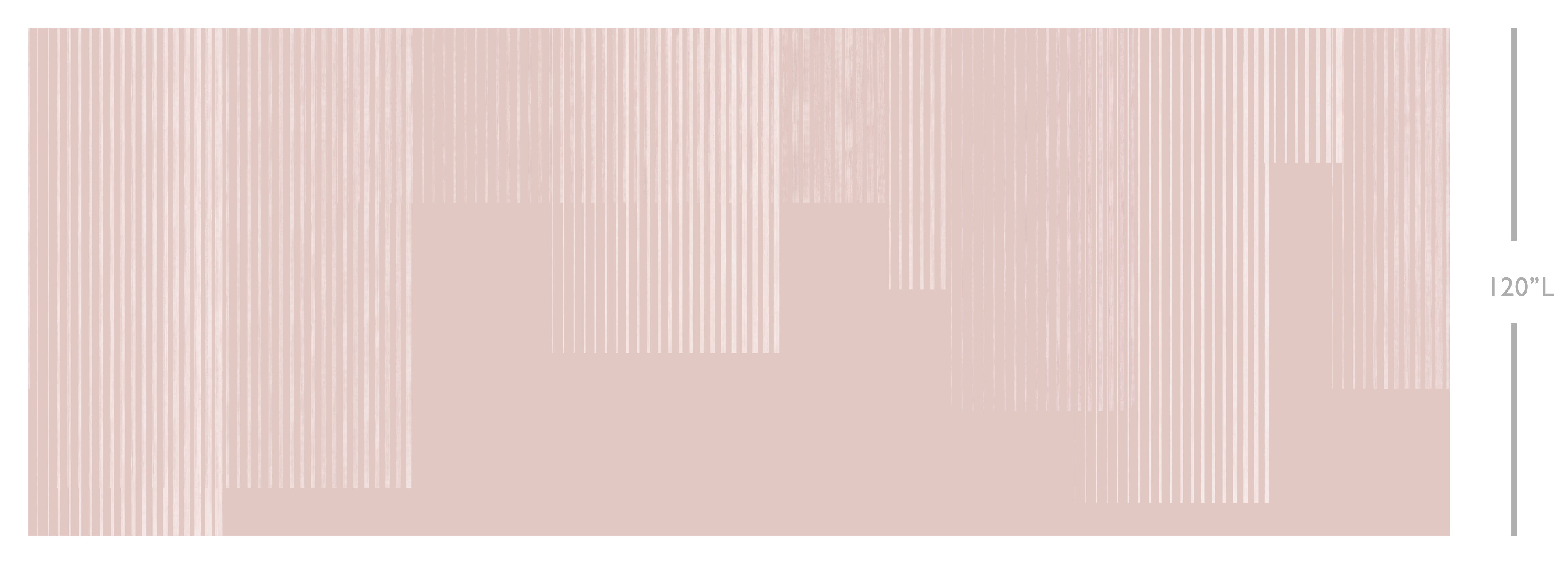 Seismic© Mural Wallpaper in blush