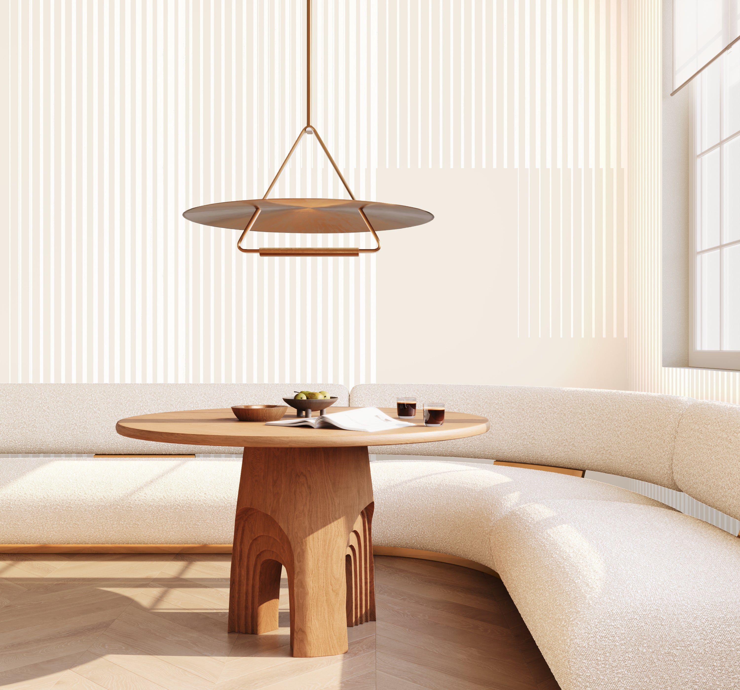 Seismic© Mural Wallpaper in creme