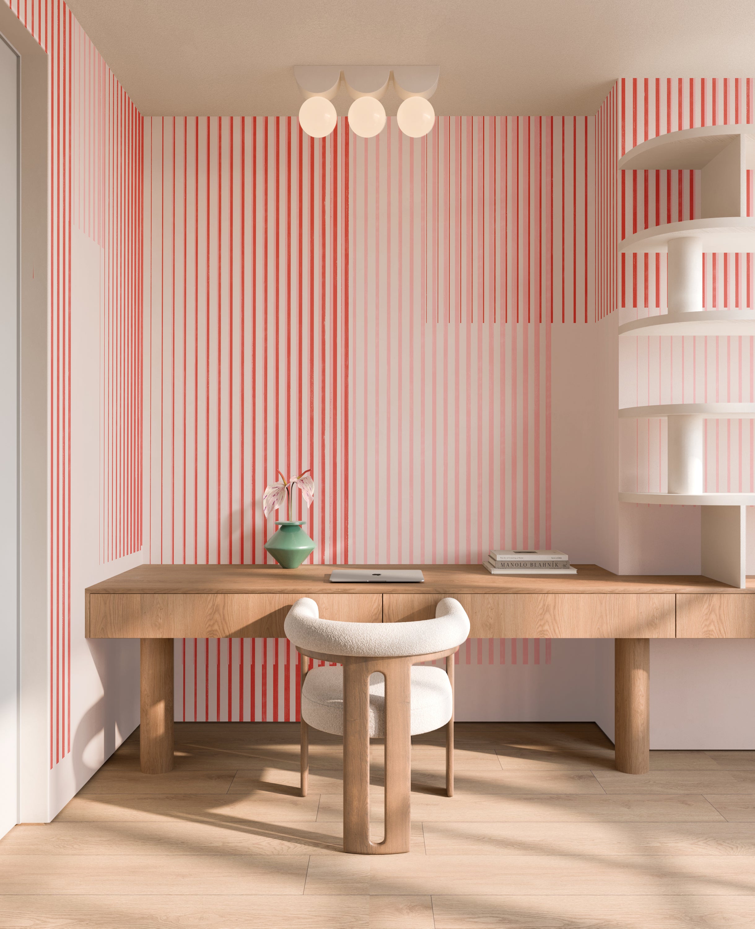 Seismic© Mural Wallpaper in Lovebird