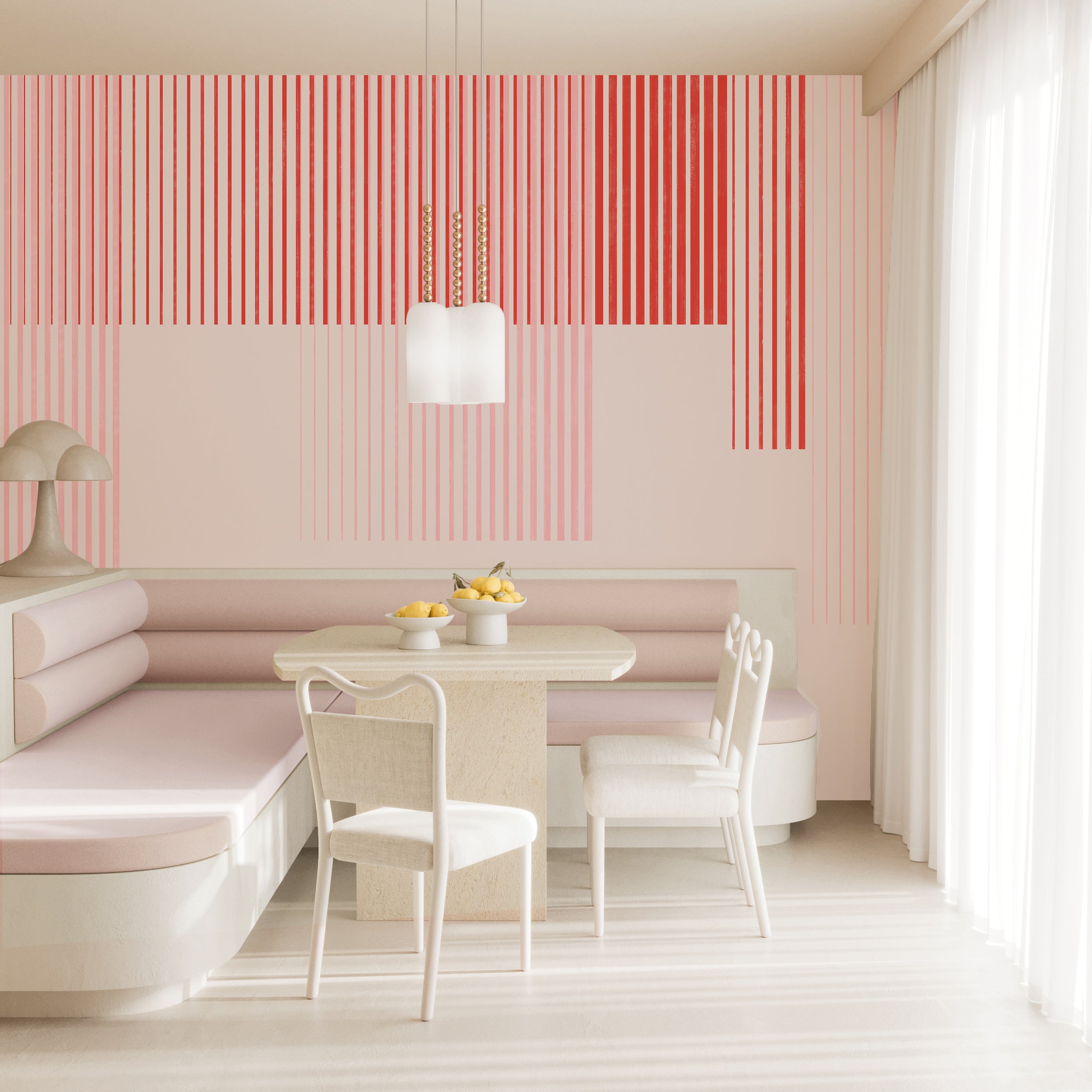 Seismic© Mural Wallpaper in Lovebird
