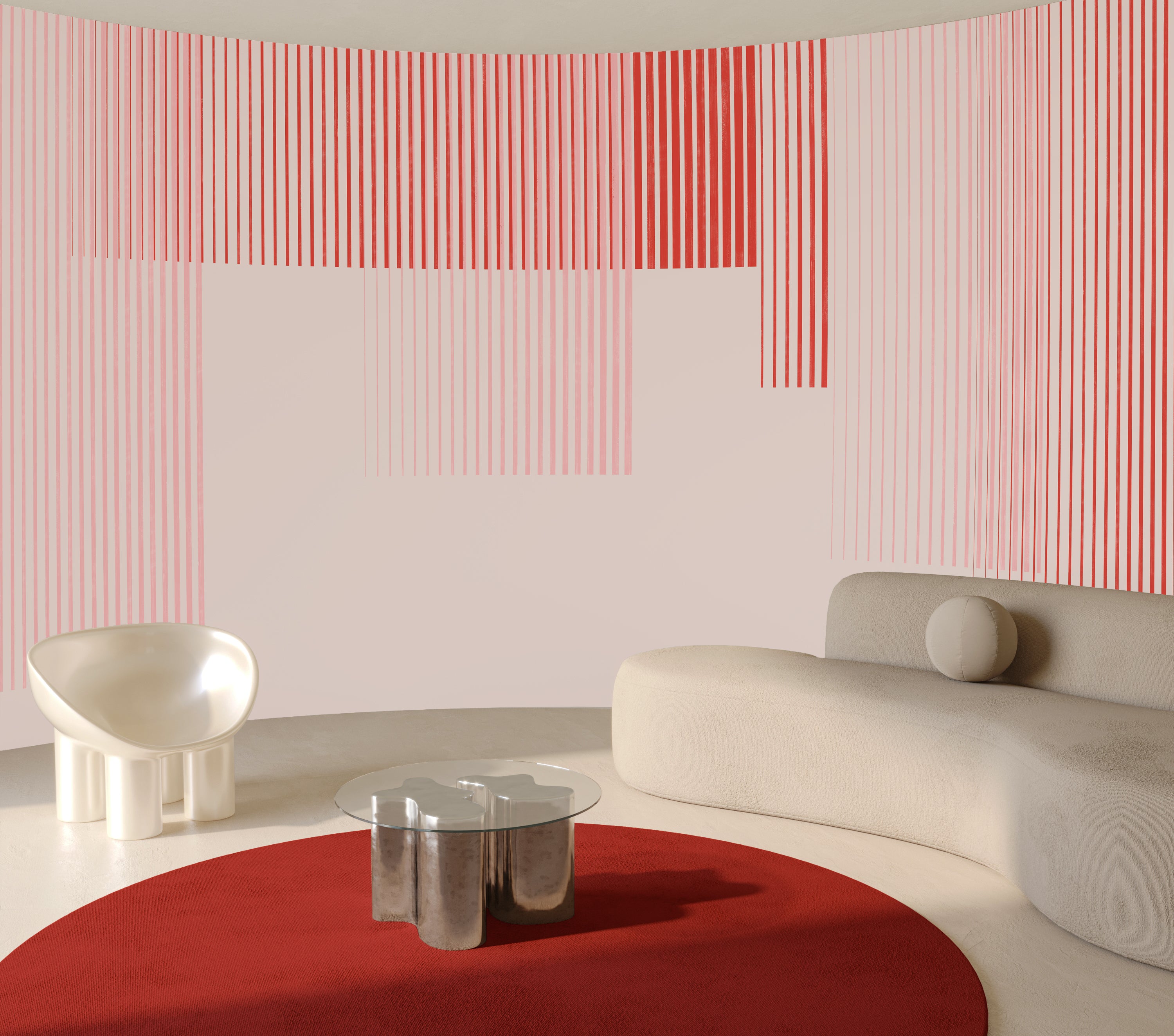 Seismic© Mural Wallpaper in Lovebird