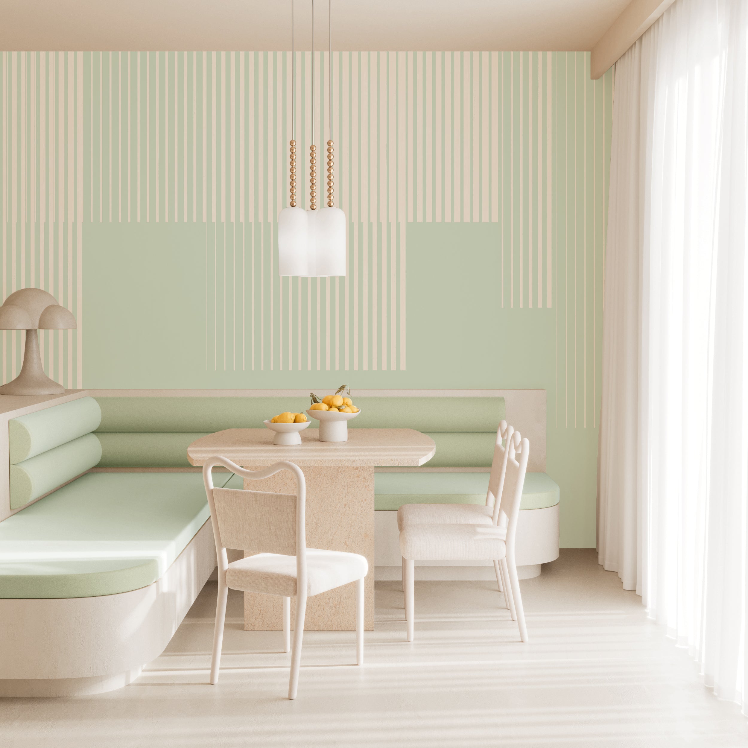 Seismic© Mural Wallpaper in Mint