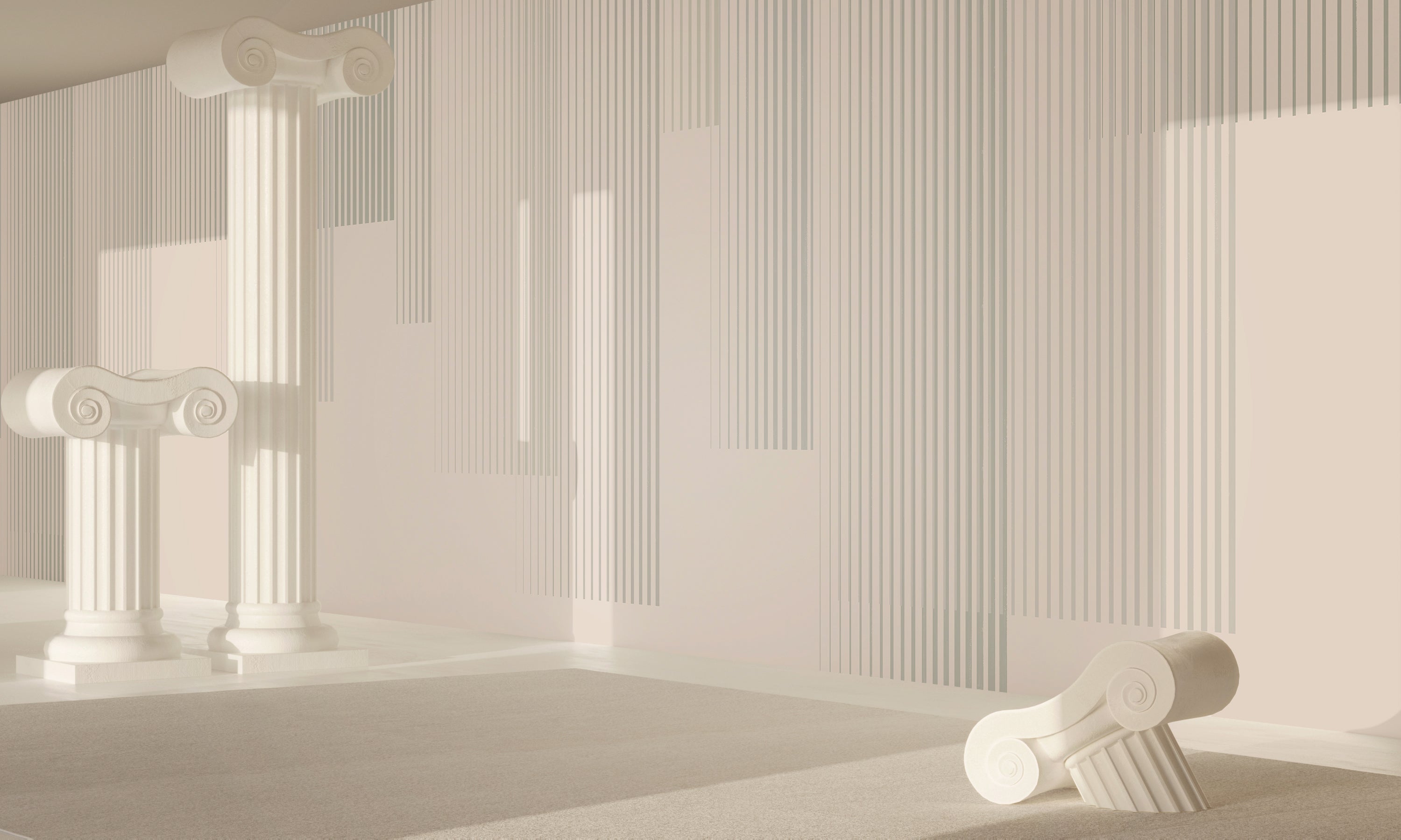 Seismic© Mural Wallpaper in Moss