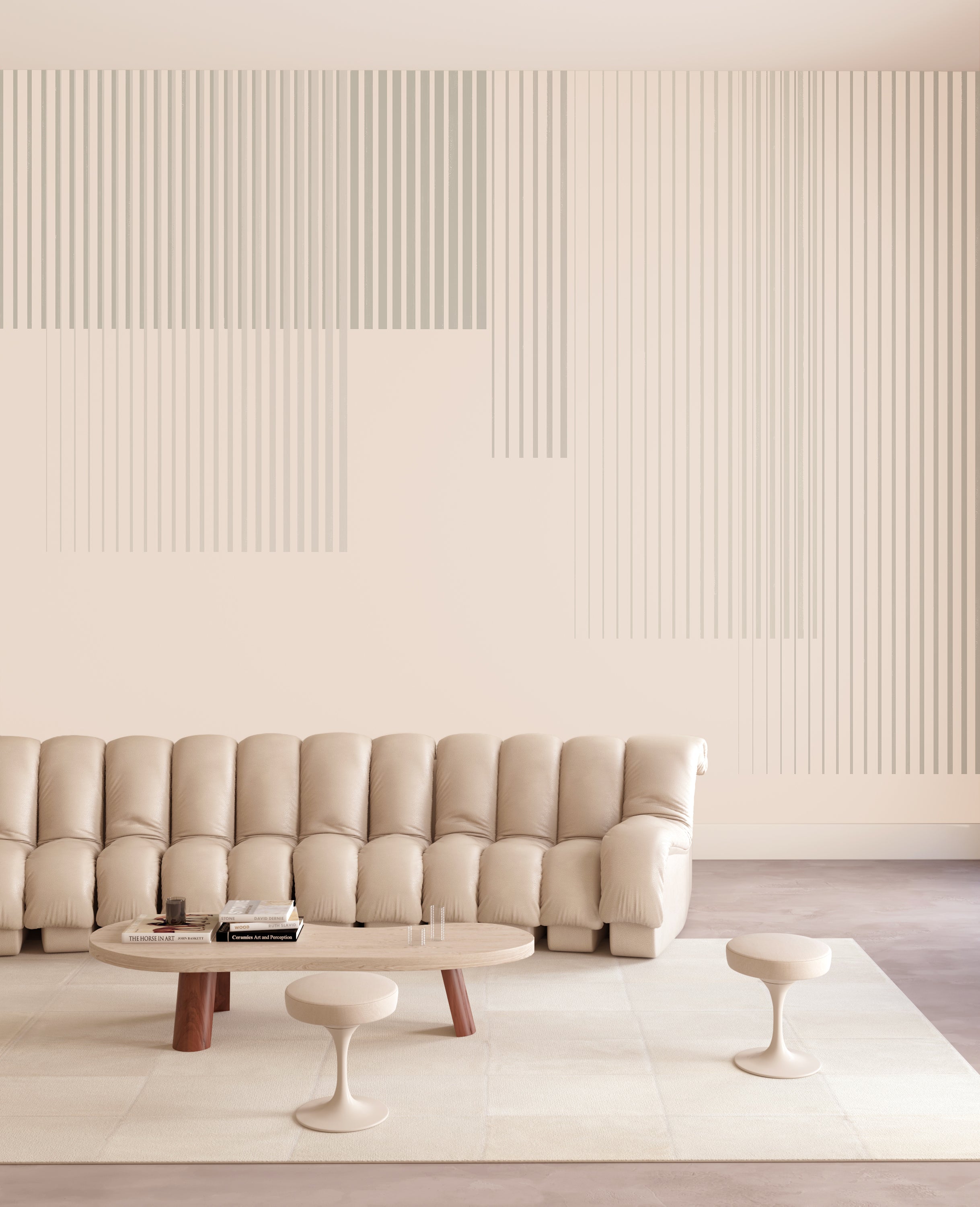 Seismic© Mural Wallpaper in Moss