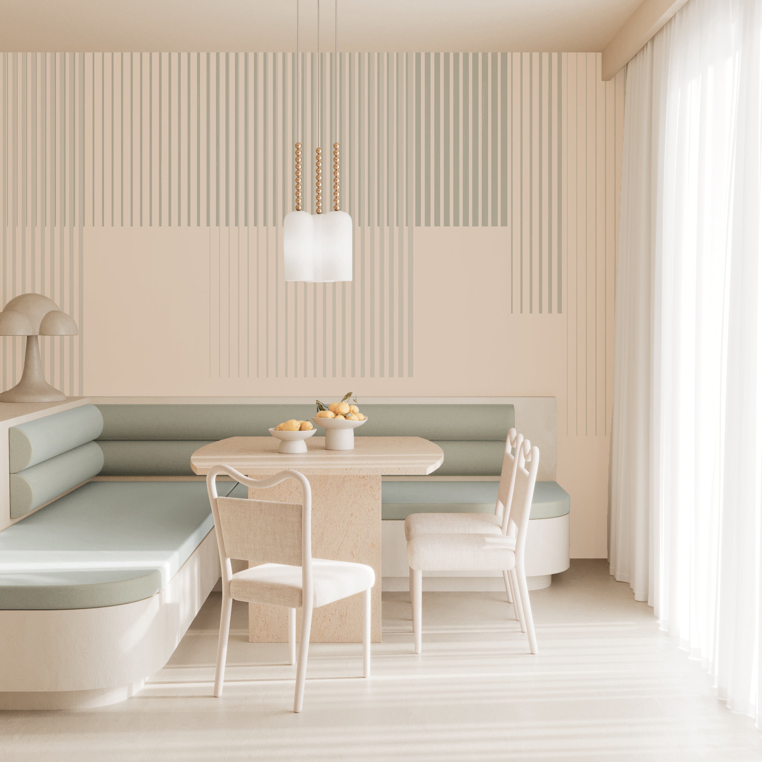 Seismic© Mural Wallpaper in Moss