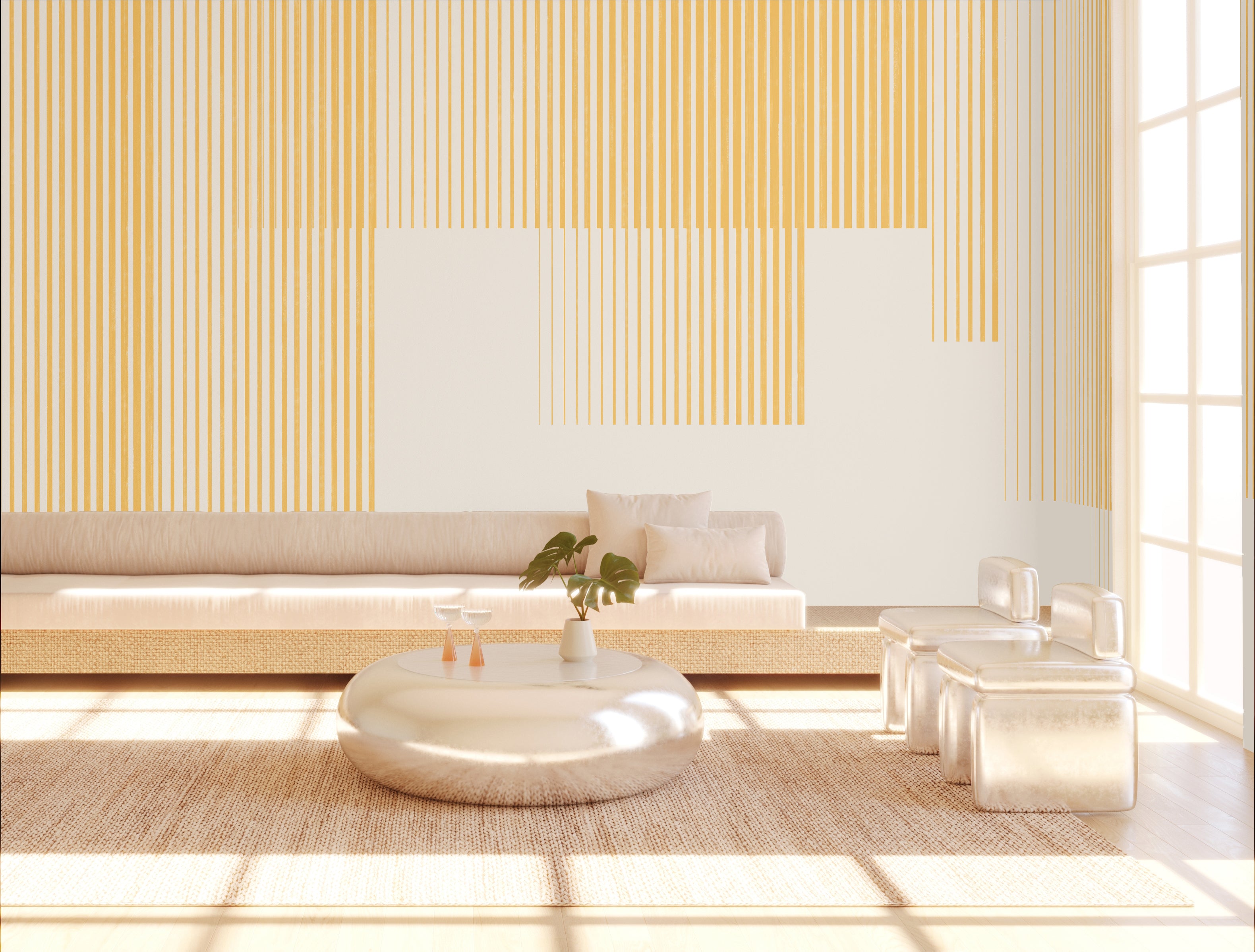 Seismic© Mural Wallpaper in Sunshine