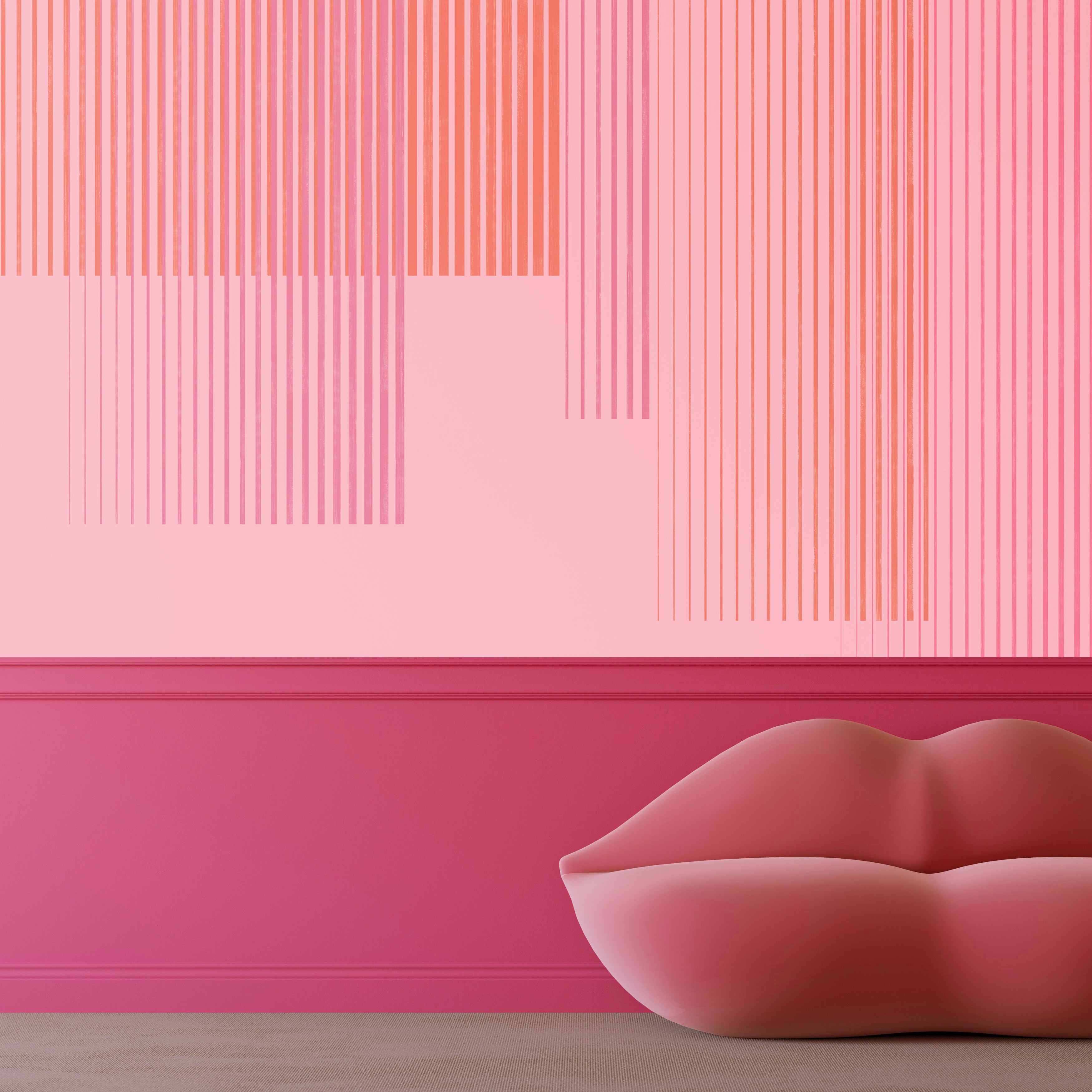 Seismic© Mural Wallpaper in Sweetart