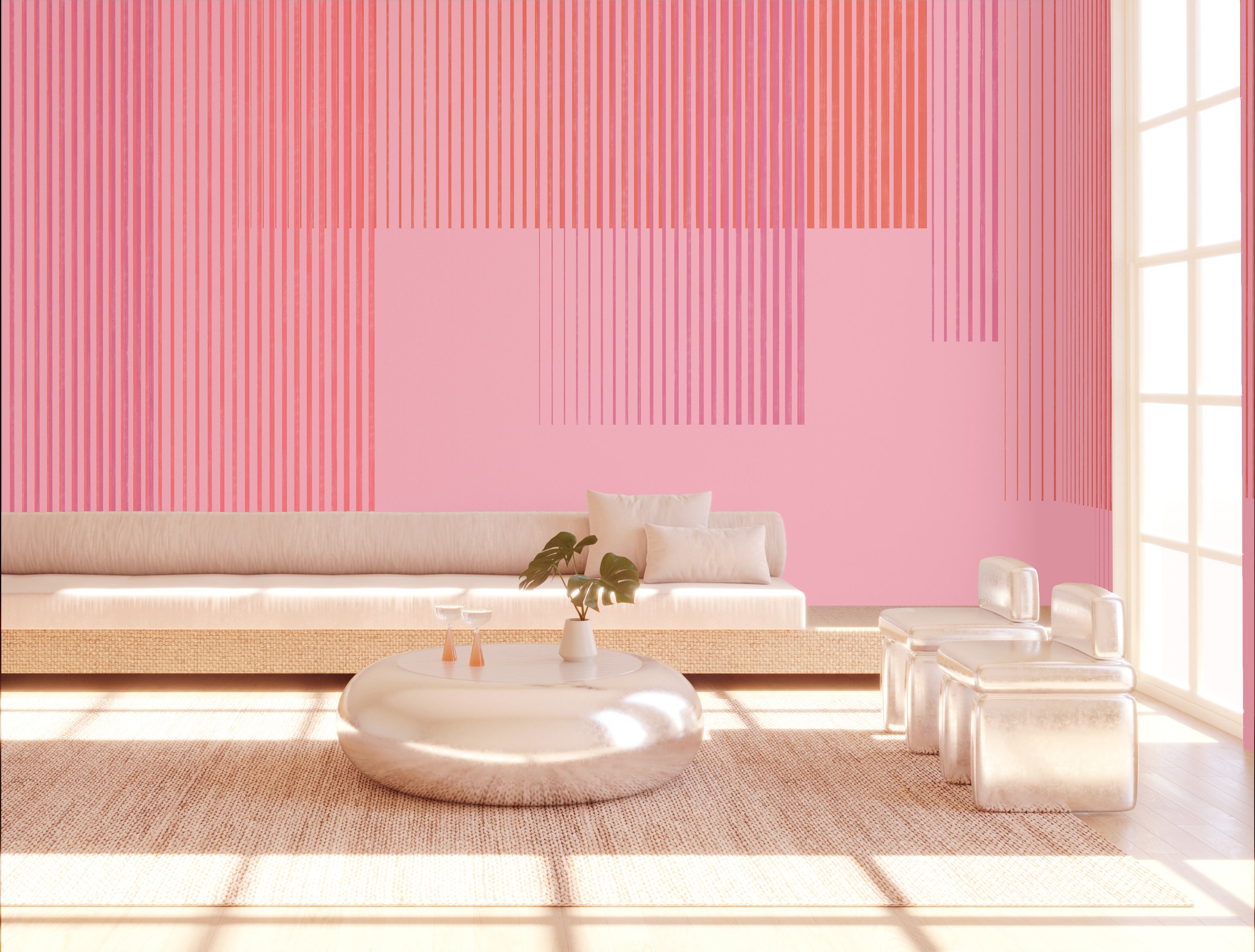 Seismic© Mural Wallpaper in Sweetart