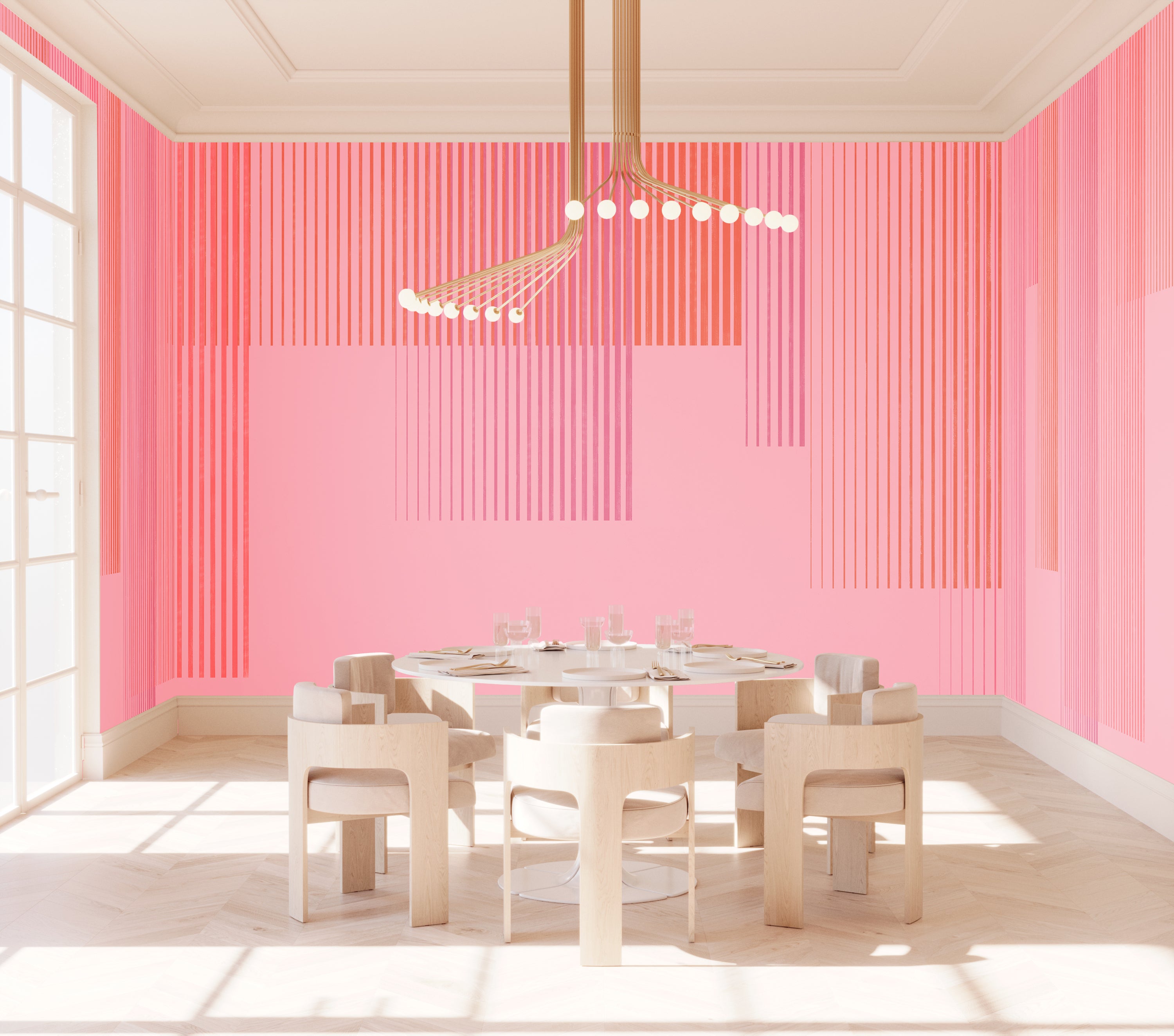 Seismic© Mural Wallpaper in Sweetart