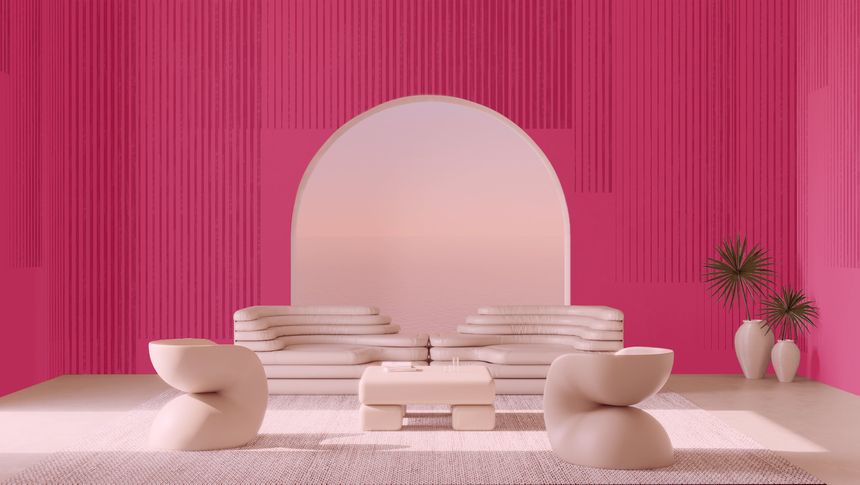 Seismic© Mural Wallpaper in Valentine