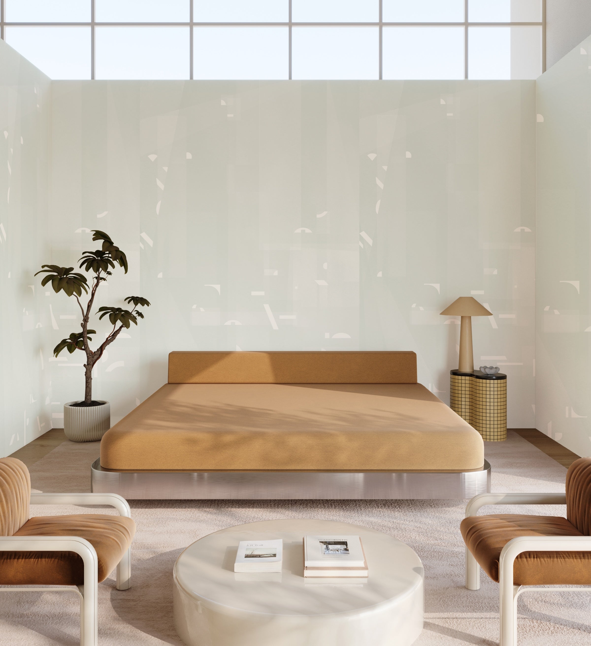 Shape Shifter© Mural Wallpaper in Ice Cap