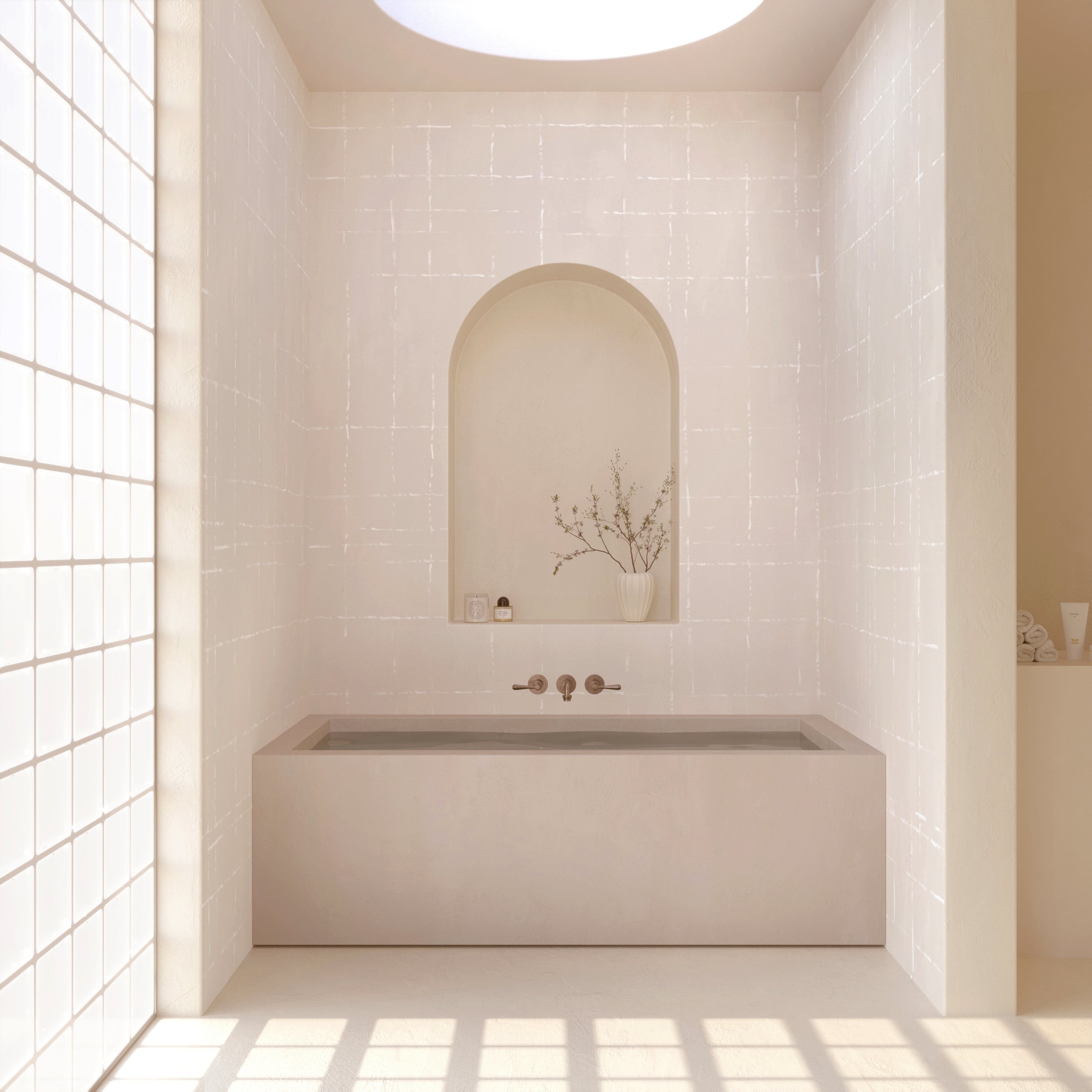 Stitch© Mural Wallpaper in chalk