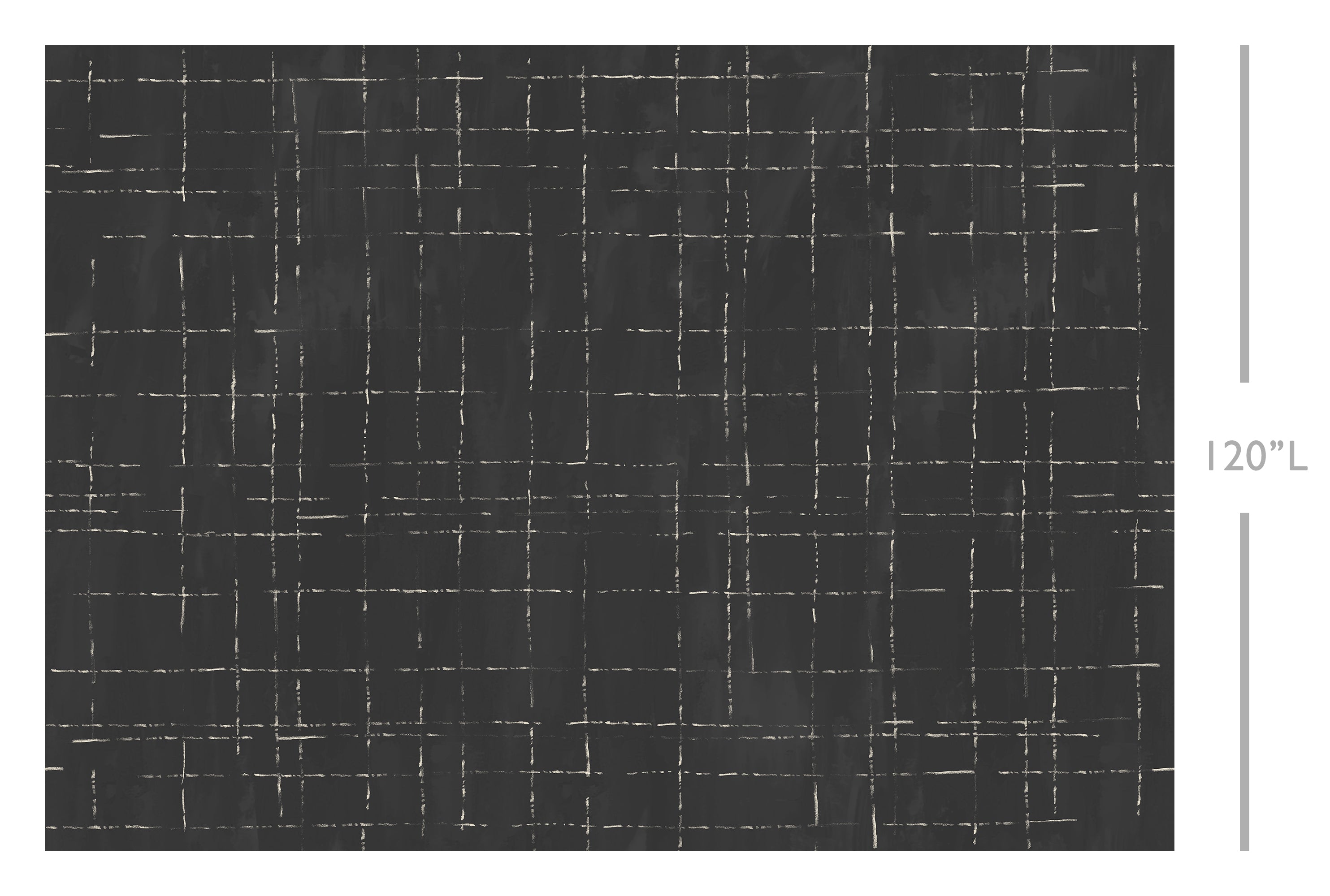 Stitch© Mural Wallpaper in charcoal