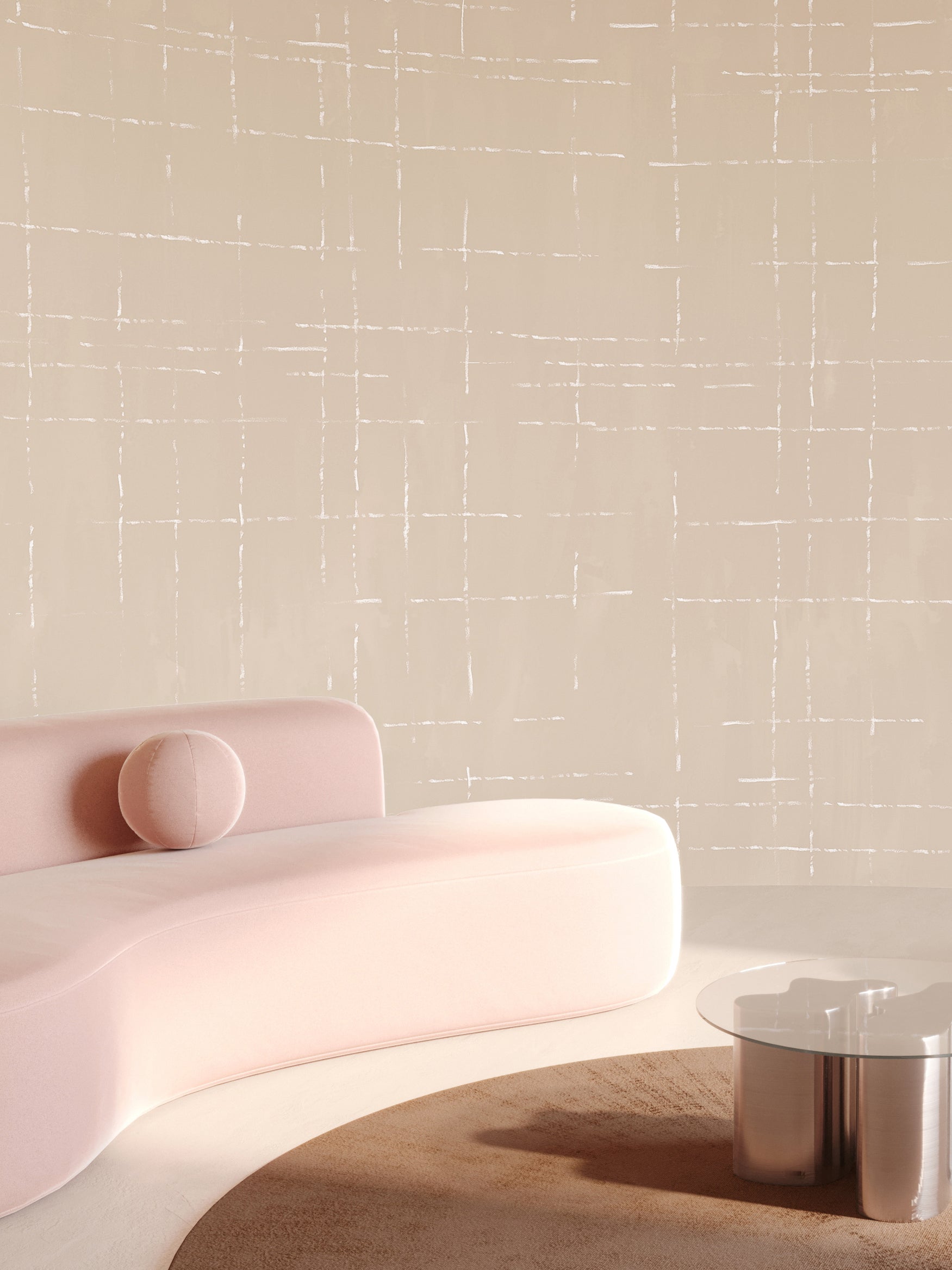 Stitch© Mural Wallpaper in creme