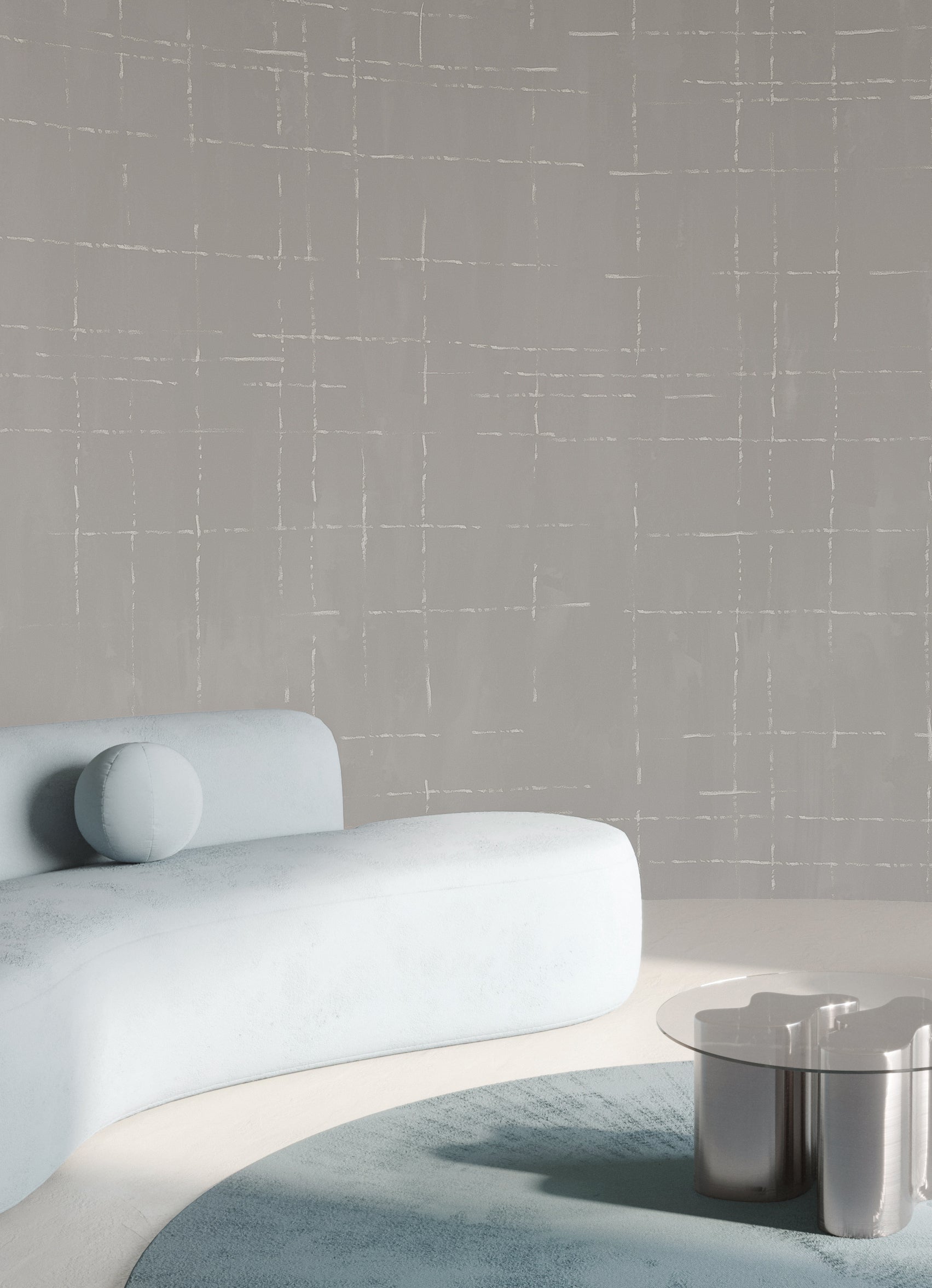 Stitch© Mural Wallpaper in grey