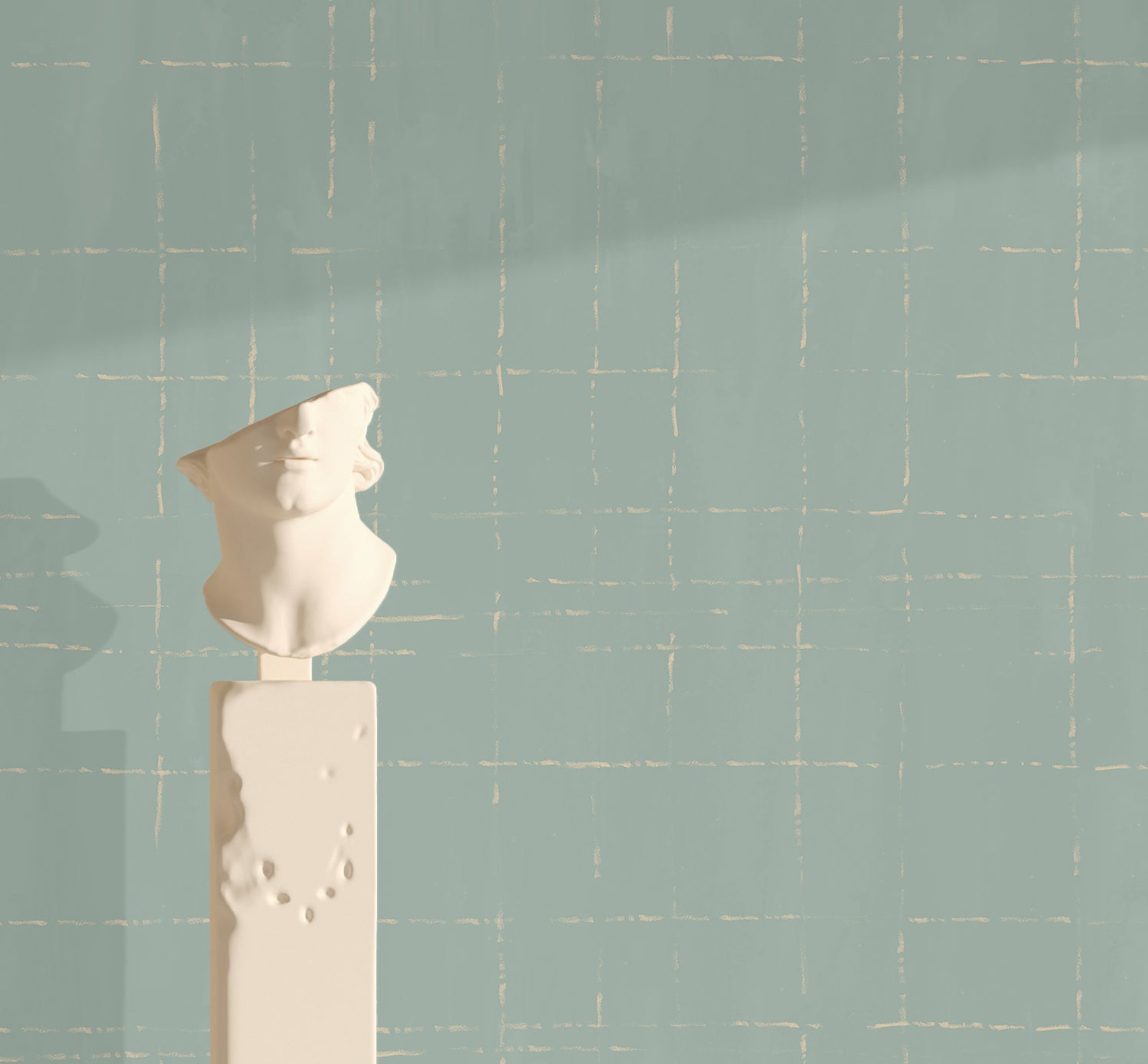 Stitch© Mural Wallpaper in teal