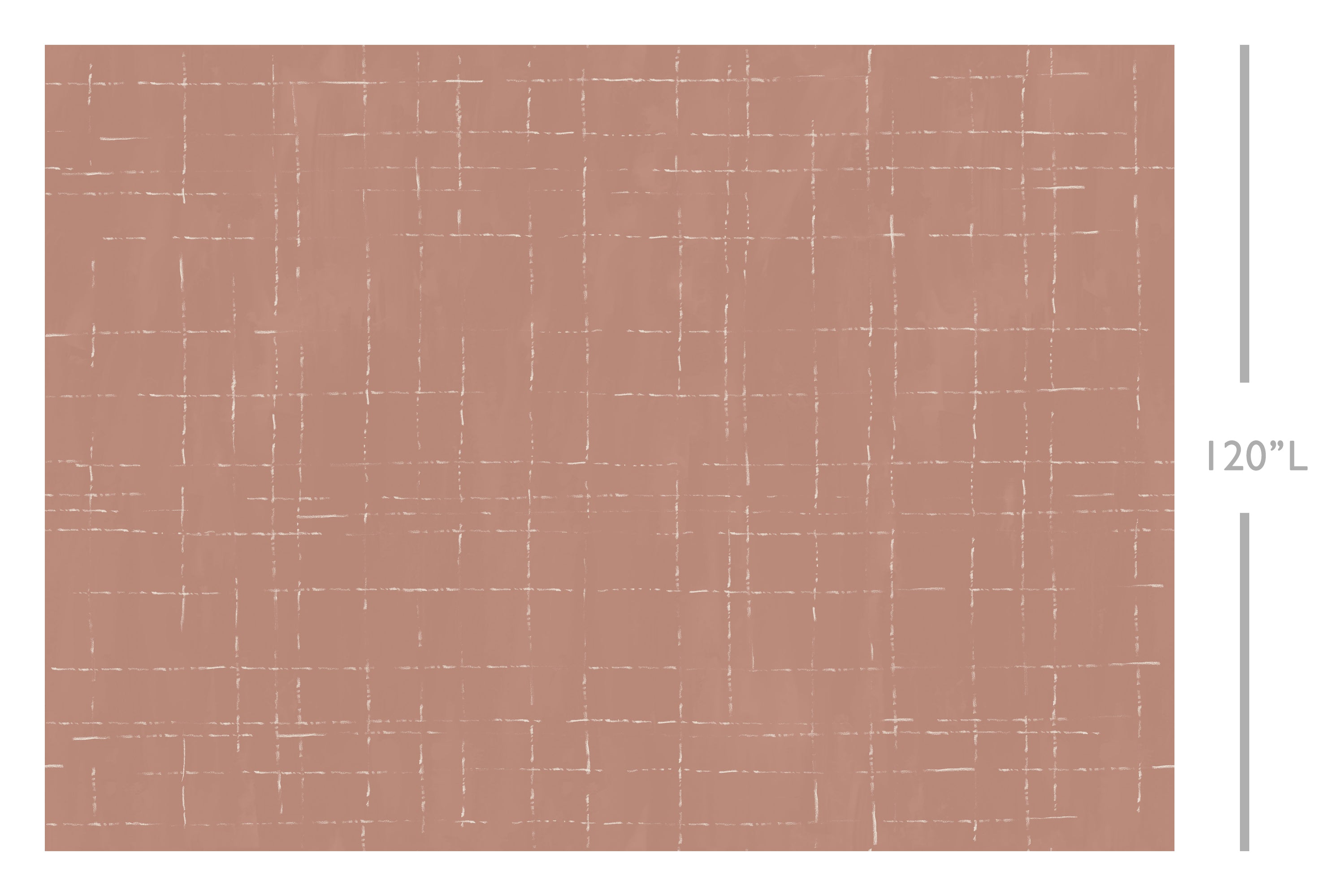 Stitch© Mural Wallpaper in terracotta