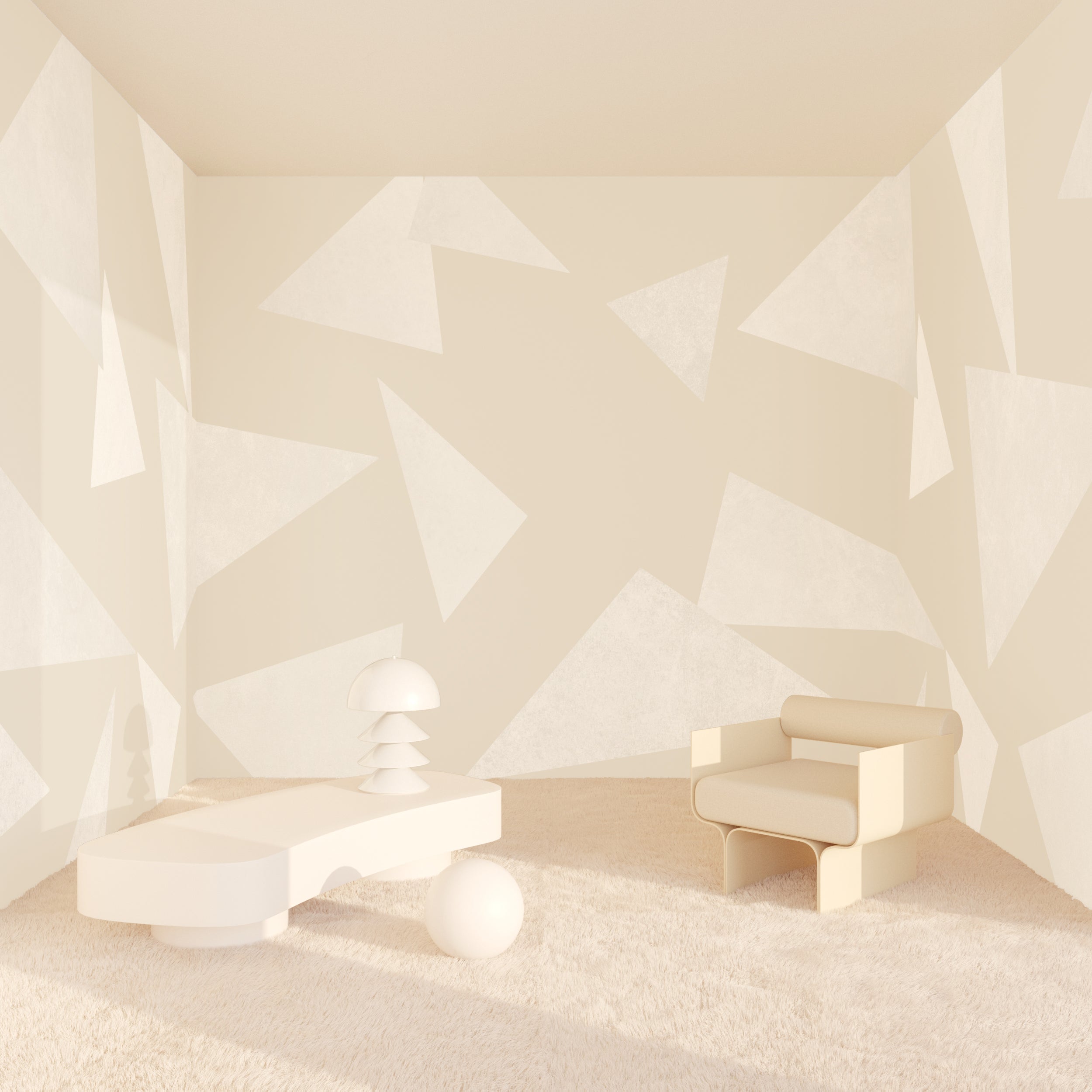 Terrazzo© Wallpaper in creme