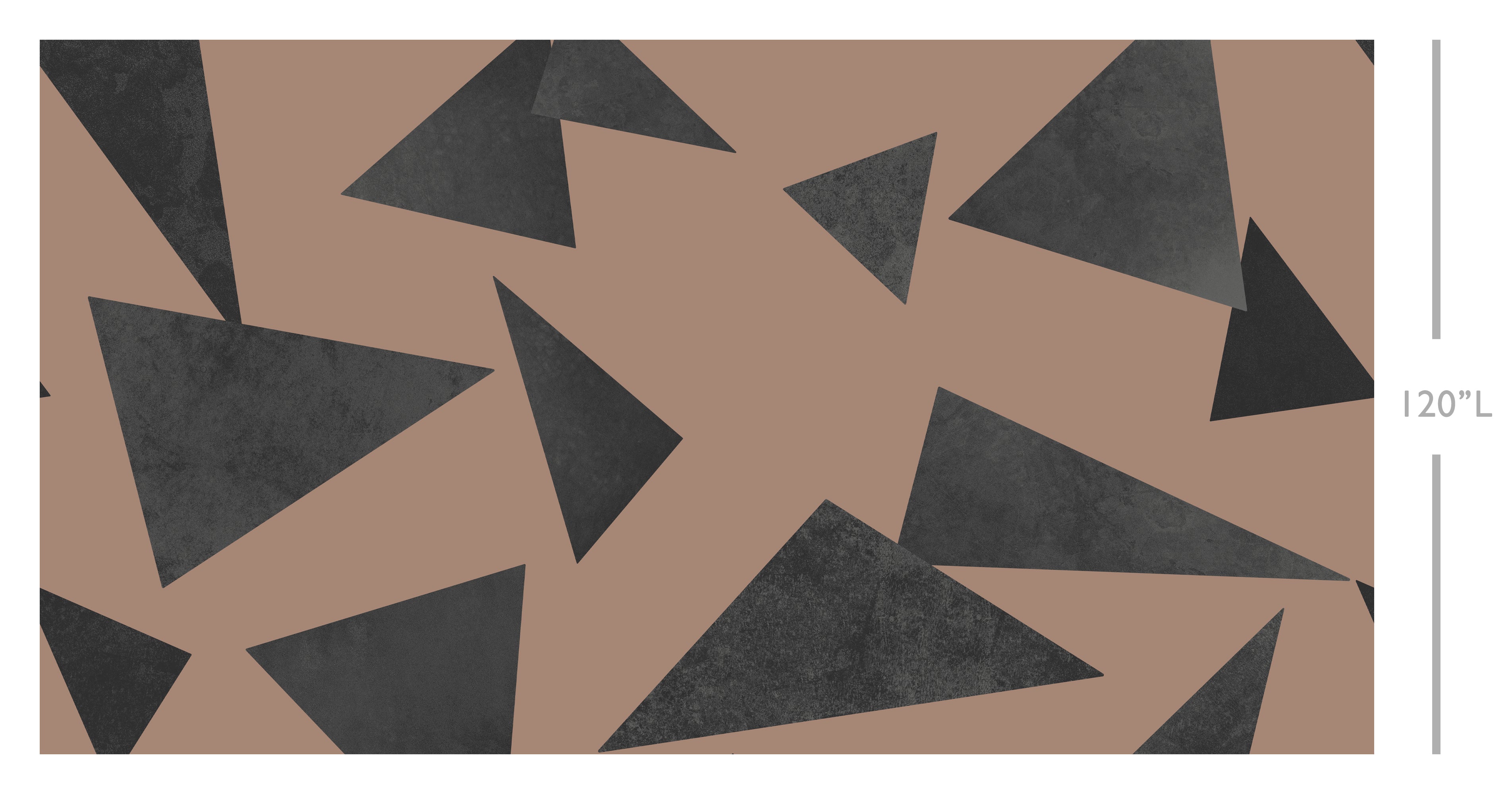 Terrazzo© Wallpaper in rust + black