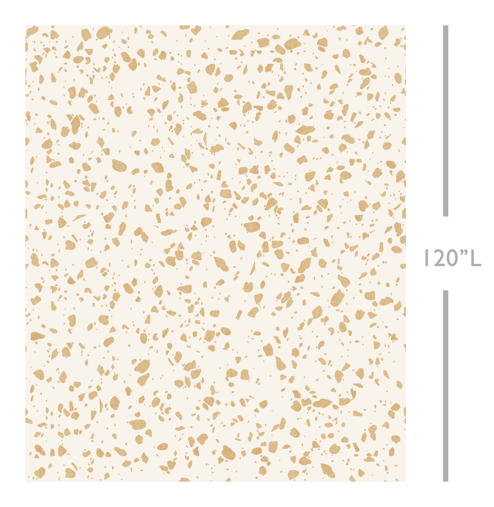 Terrazzo II© Wallpaper in Mustard