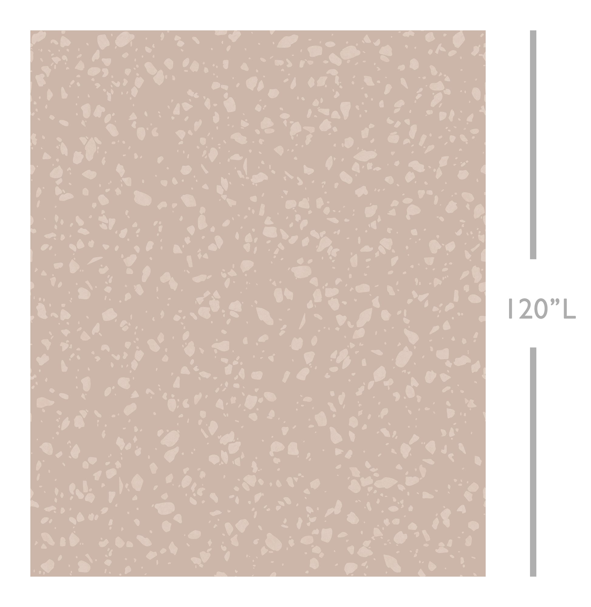Terrazzo II© Wallpaper in Petal