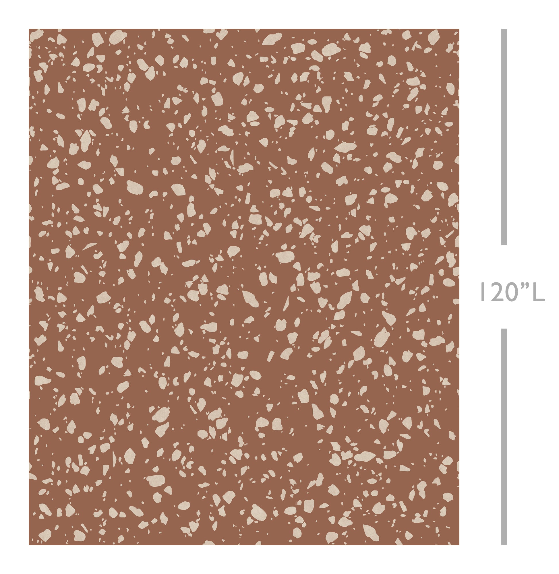Terrazzo II© Wallpaper in Sienna