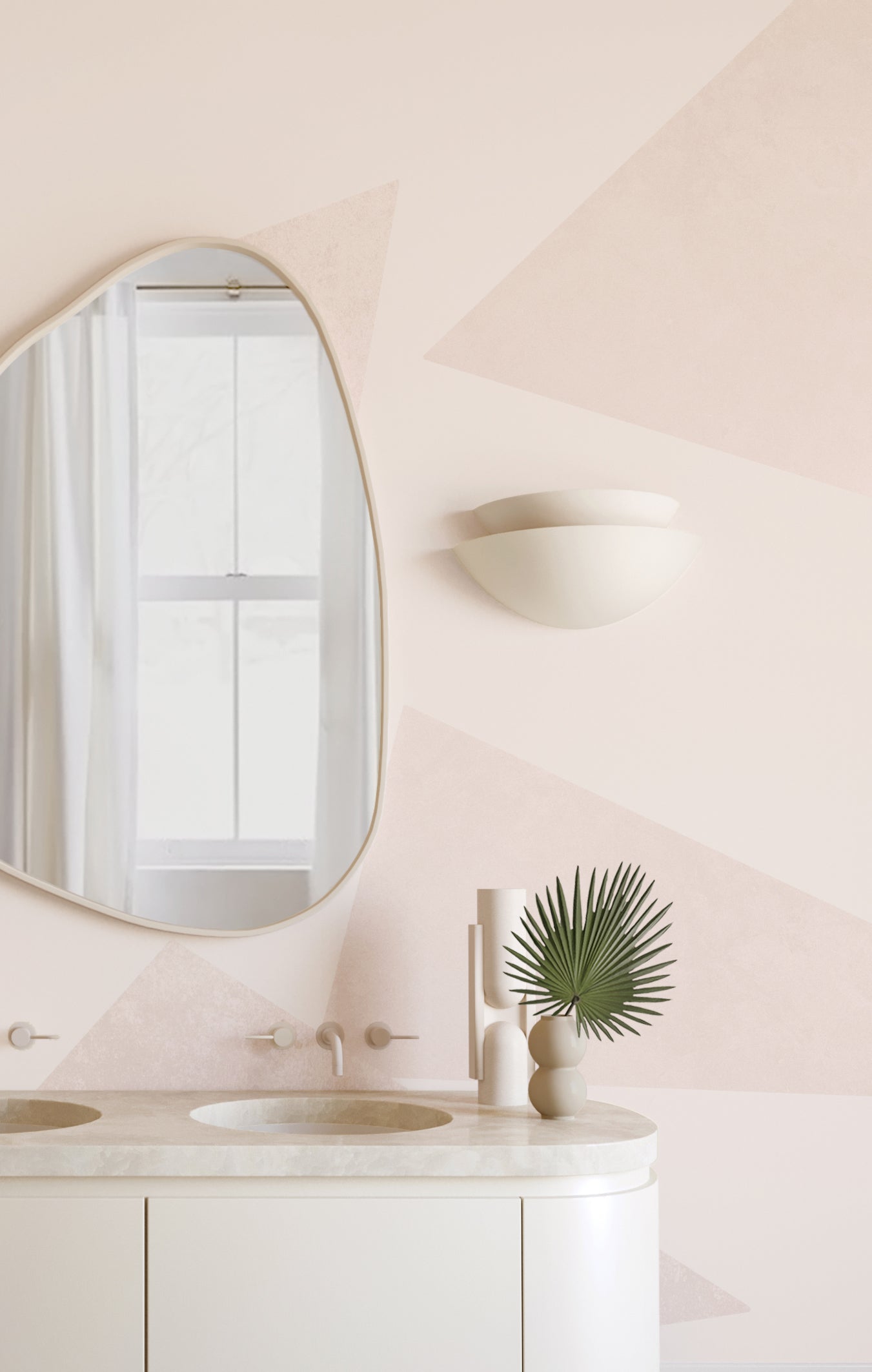 Terrazzo© Wallpaper in blush